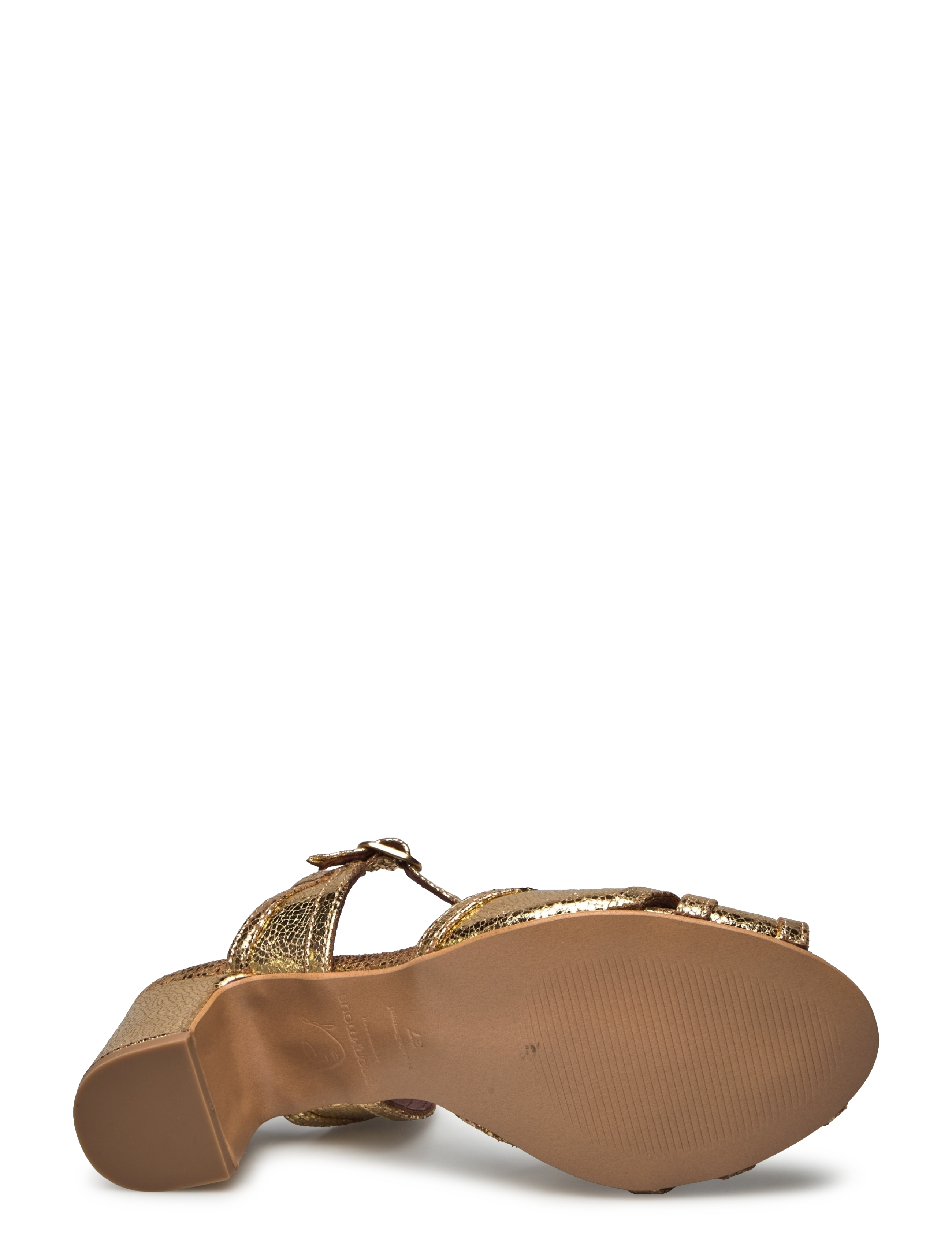 Anonymous Copenhagen - Therese 55 - sandaler med hæl - crackled metallic goat gold - 3