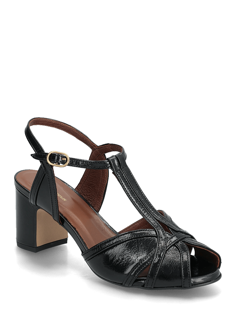Anonymous Copenhagen - Therese 55 - hauts talons - crinkled polished goat black - 0