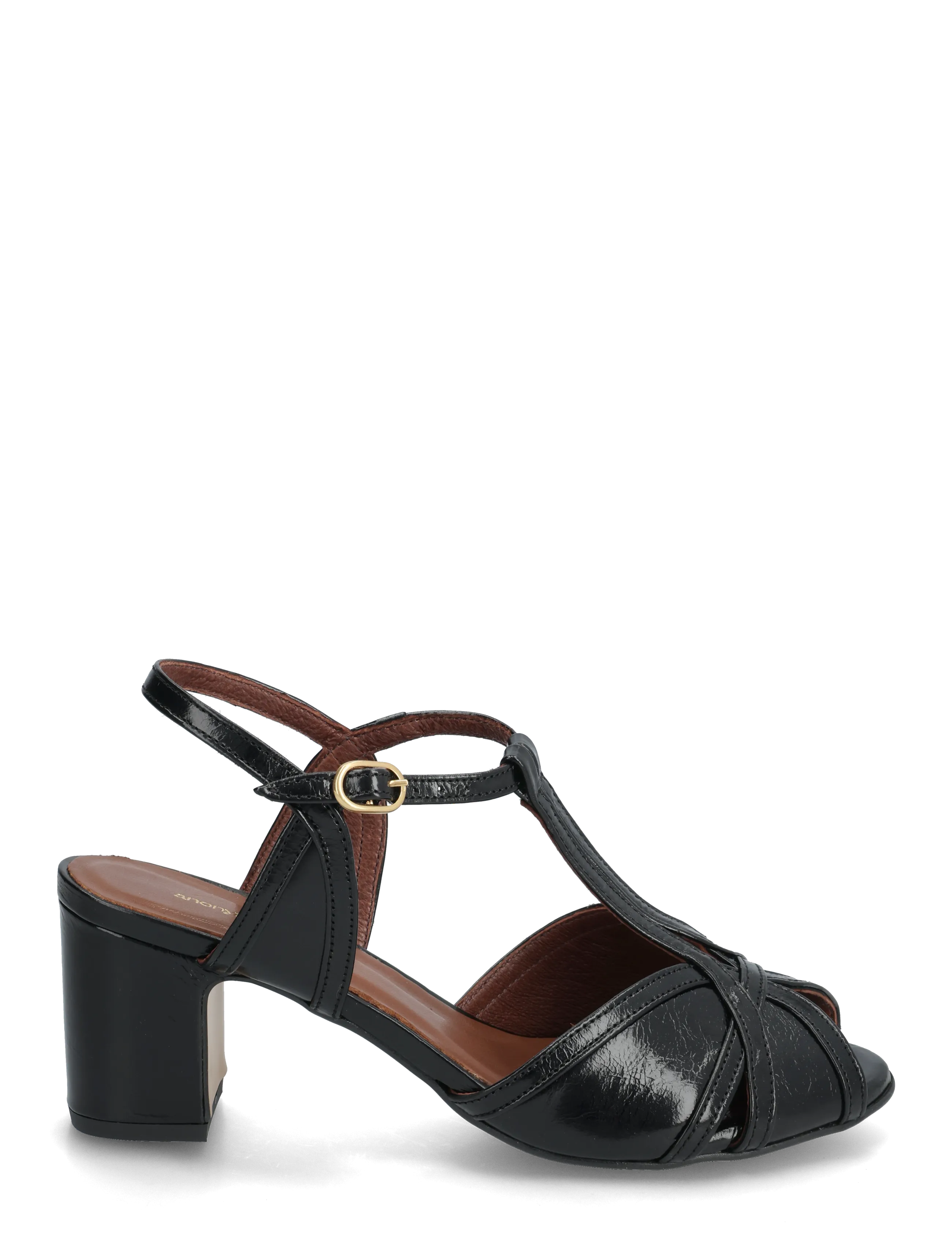 Anonymous Copenhagen - Therese 55 - sandaletter - crinkled polished goat black - 1