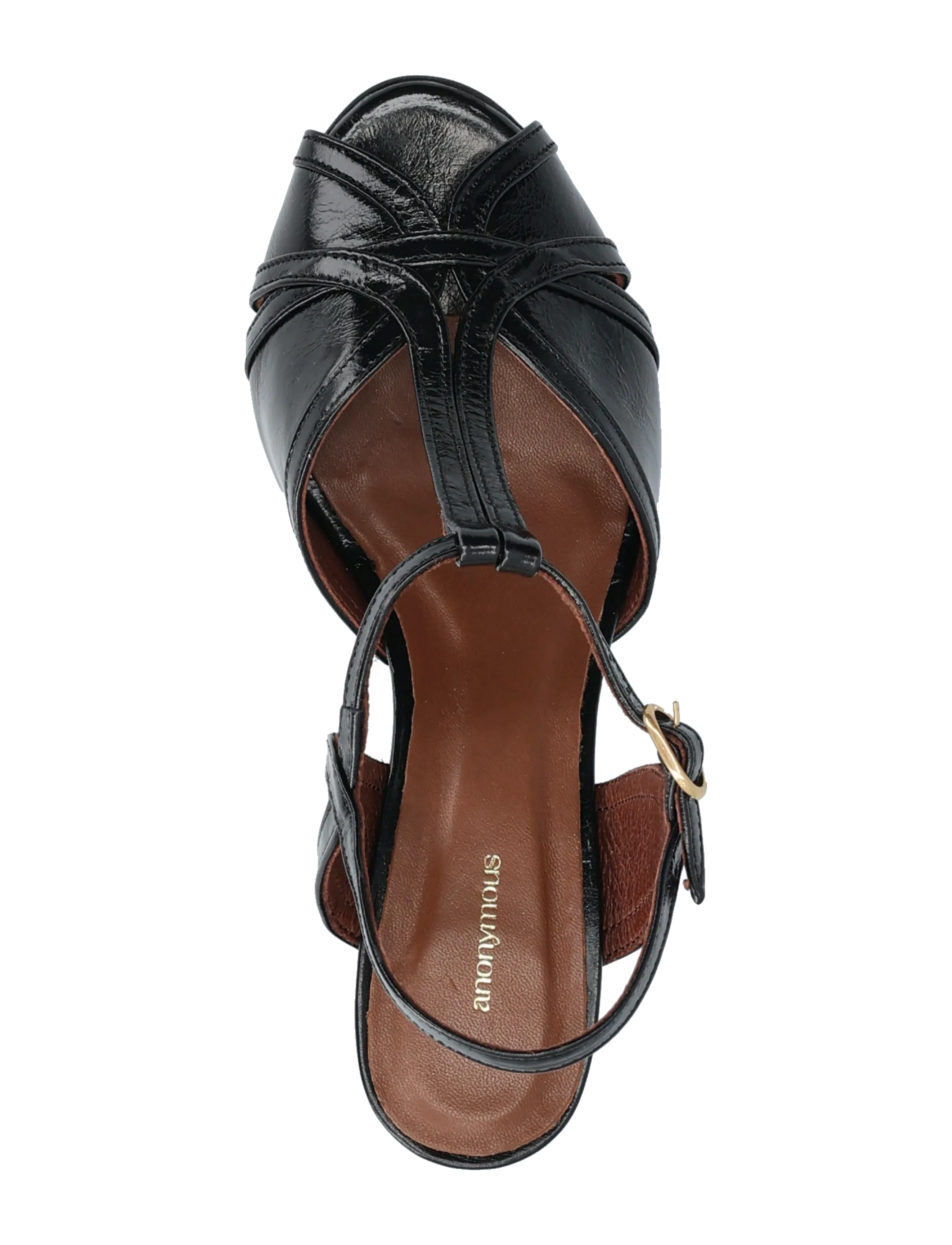 Anonymous Copenhagen - Therese 55 - sandaletter - crinkled polished goat black - 3