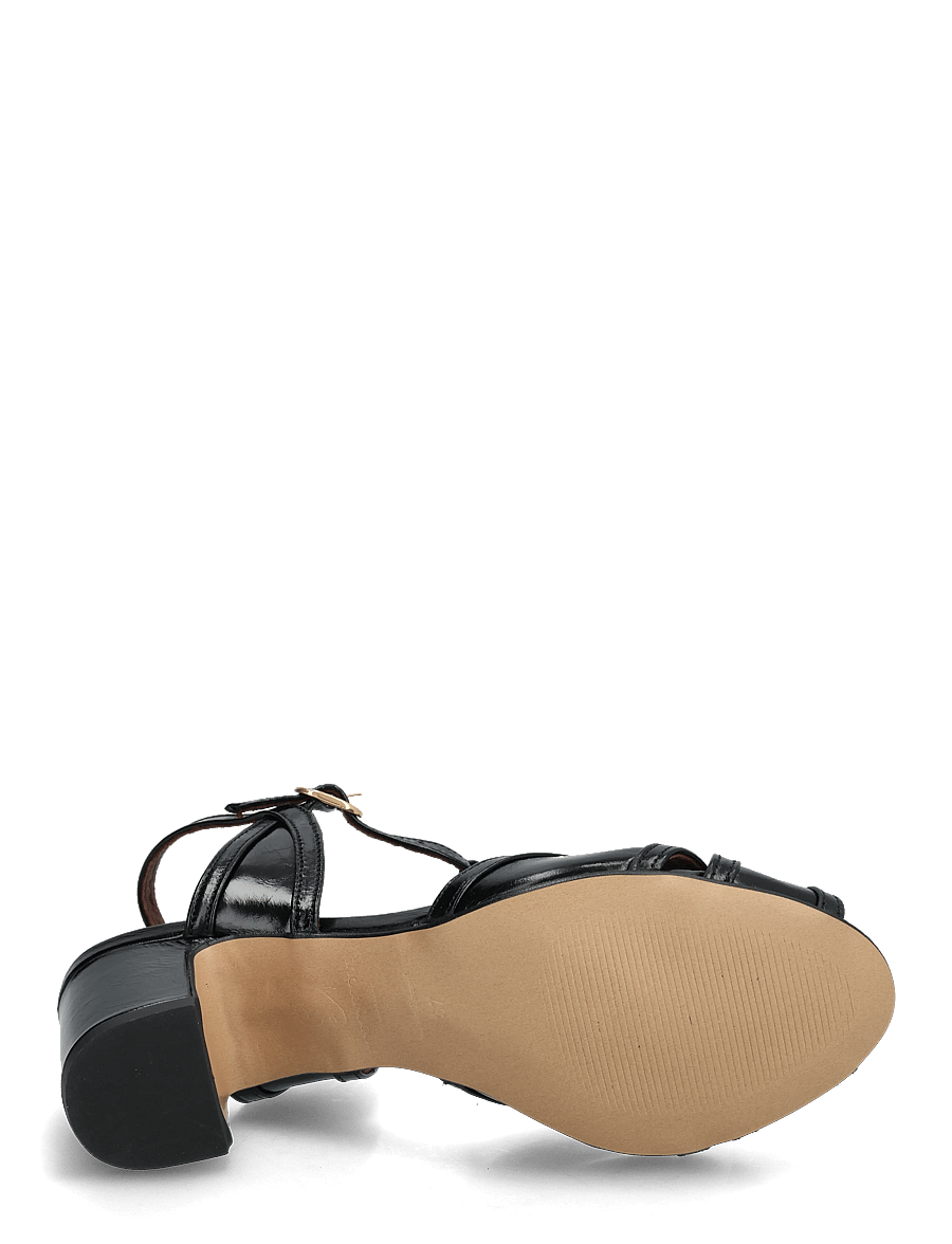 Anonymous Copenhagen - Therese 55 - escarpins à bout ouvert - crinkled polished goat black - 4