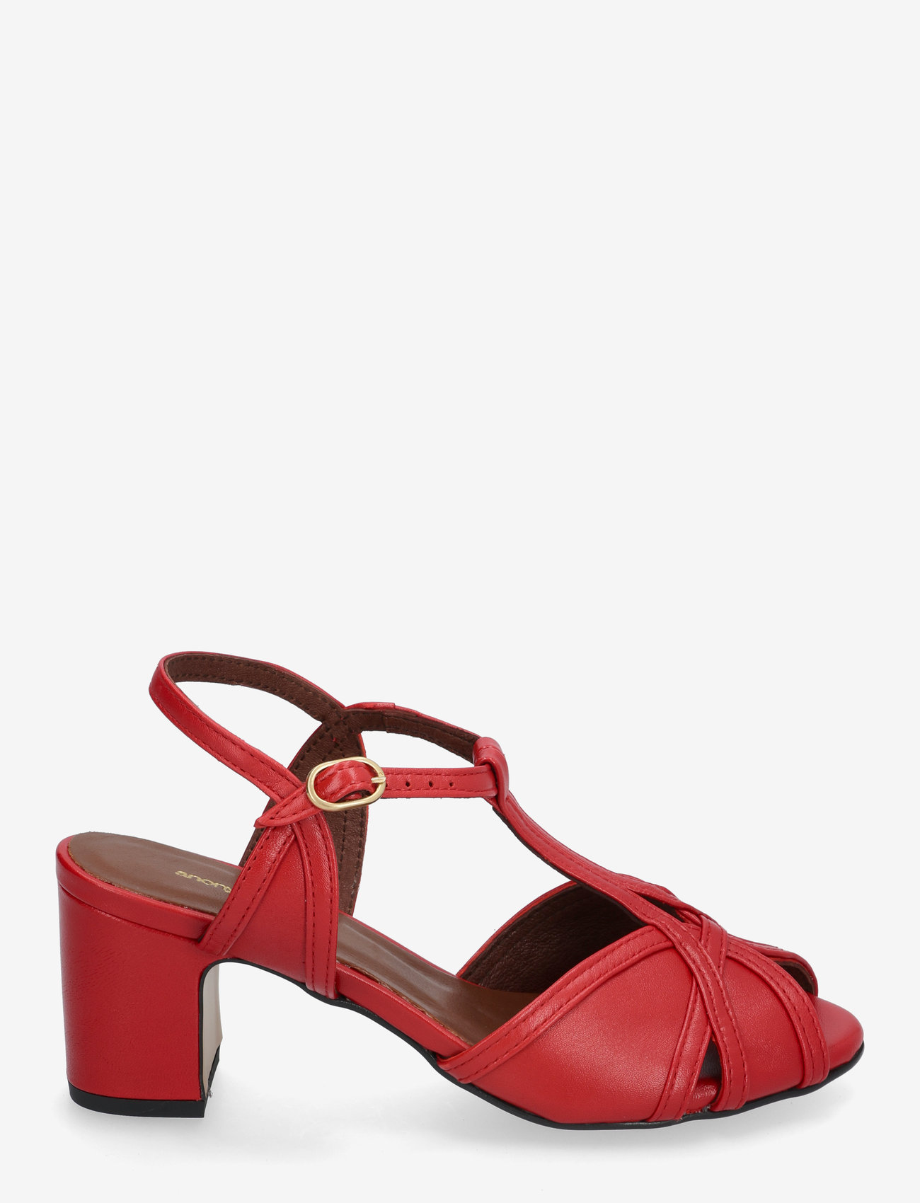 Anonymous Copenhagen - Therese 55 - heeled sandals - shiny lamb ruby red - 1
