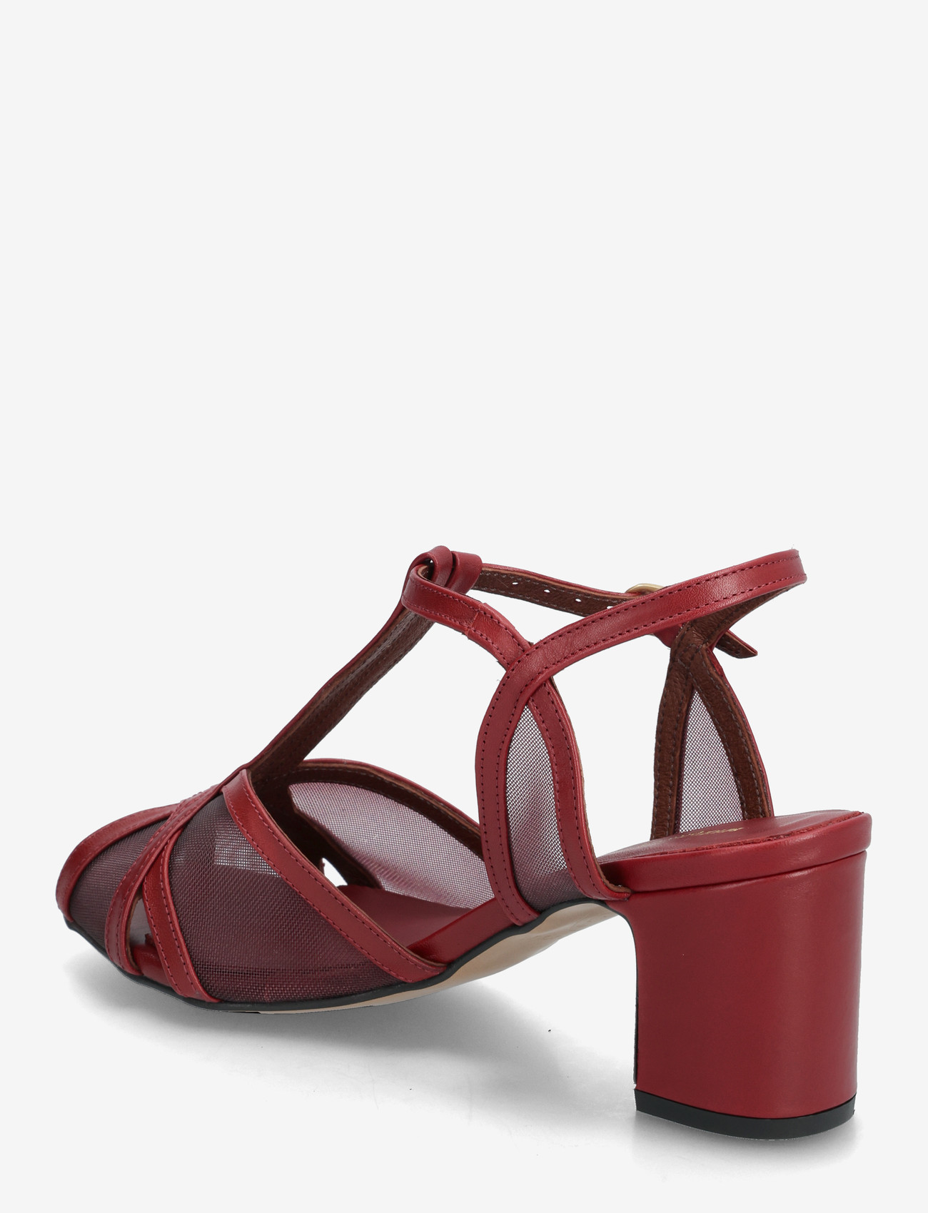 Anonymous Copenhagen - Therese 55 mesh - sandaler med hæl - shiny lamb & mesh pomegranate - 2