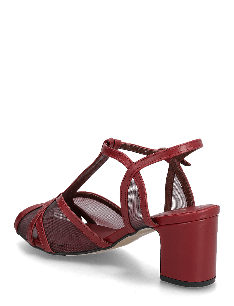 Anonymous Copenhagen - Therese 55 mesh - sandaler med hæl - shiny lamb & mesh pomegranate - 2