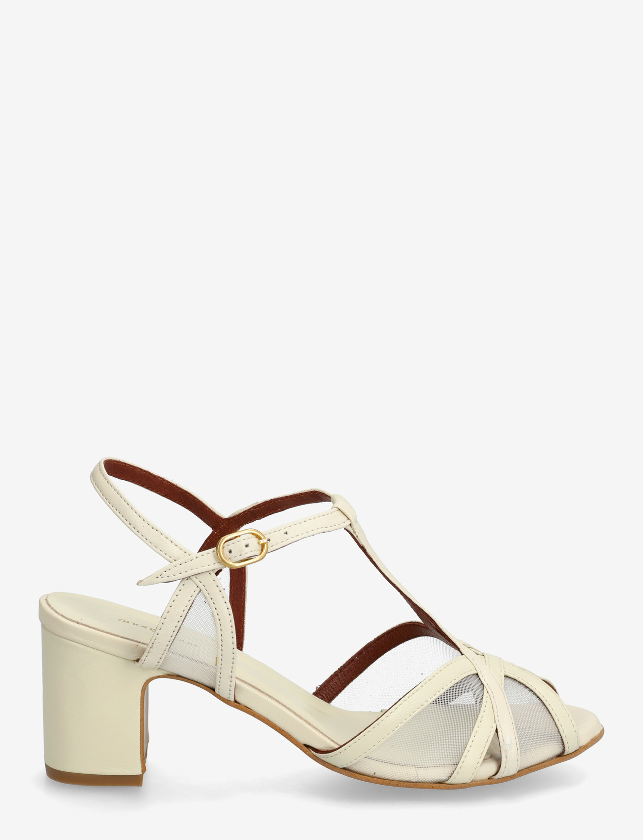 Anonymous Copenhagen - Therese 55 mesh - sandaletten - shiny lamb & mesh white sand - 1