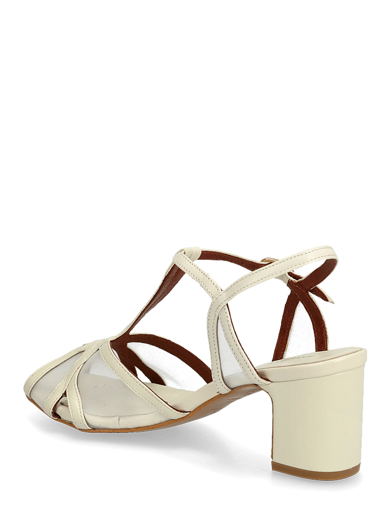 Anonymous Copenhagen - Therese 55 mesh - sandaletten - shiny lamb & mesh white sand - 2