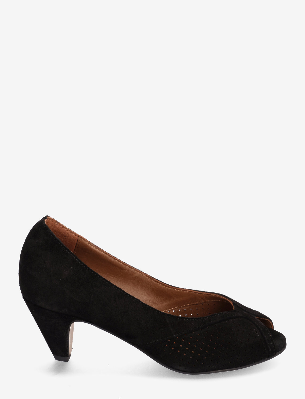 Anonymous Copenhagen - Tiffany stiletto - peeptoes - calf suede black - 1