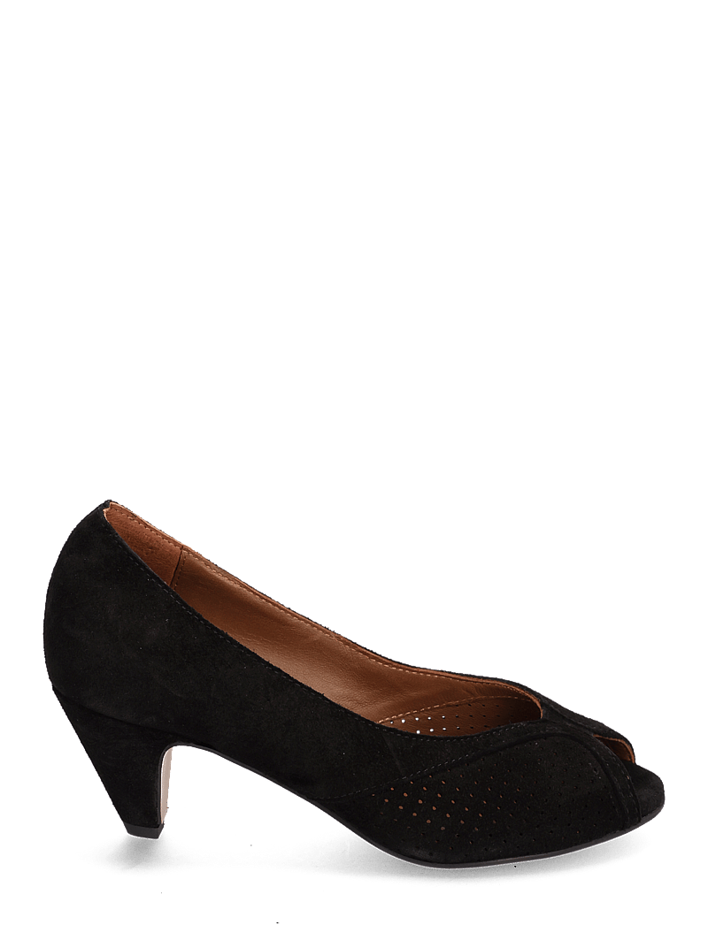 Anonymous Copenhagen - Tiffany stiletto - peeptoes - calf suede black - 1