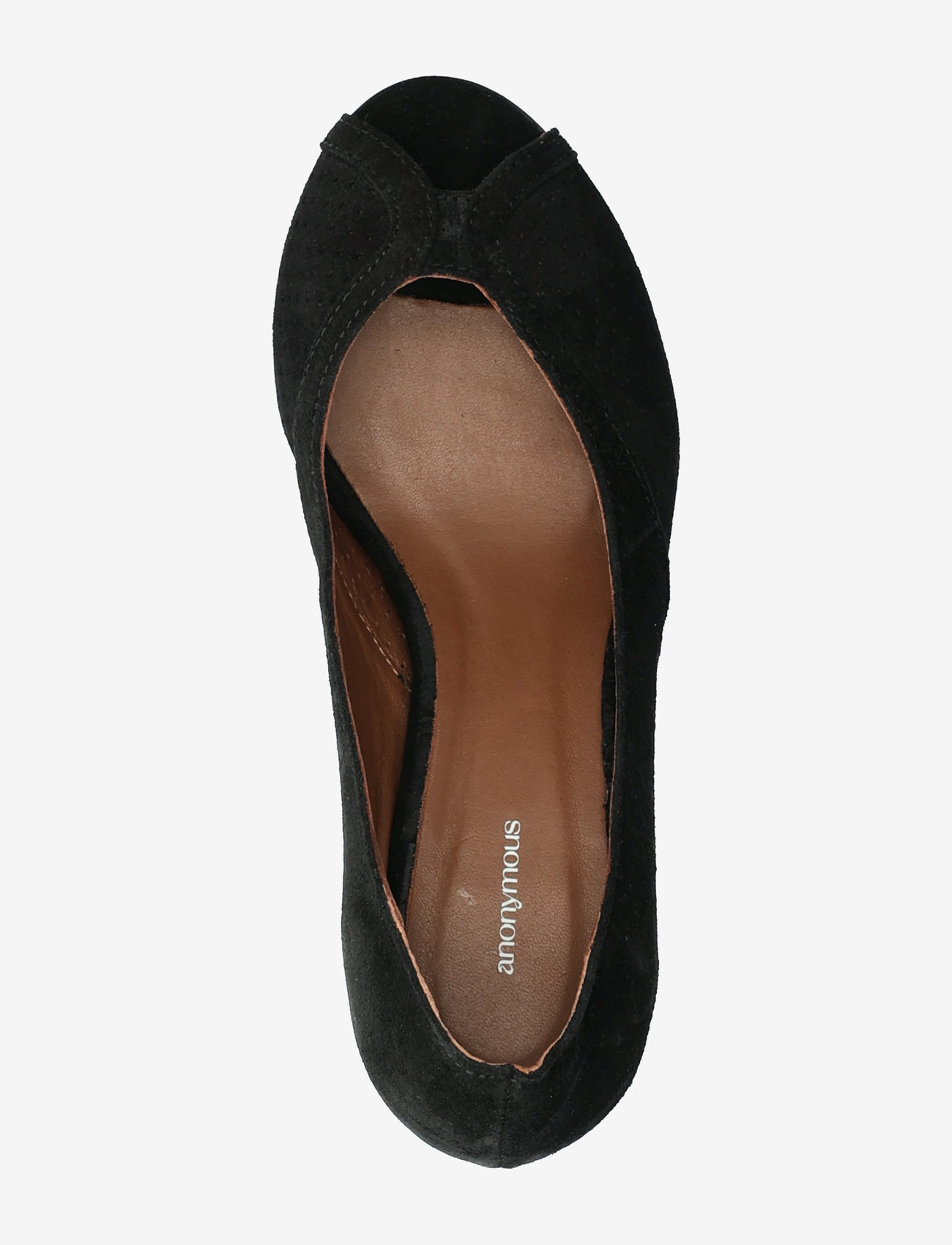Anonymous Copenhagen - Tiffany stiletto - peeptoes - calf suede black - 3