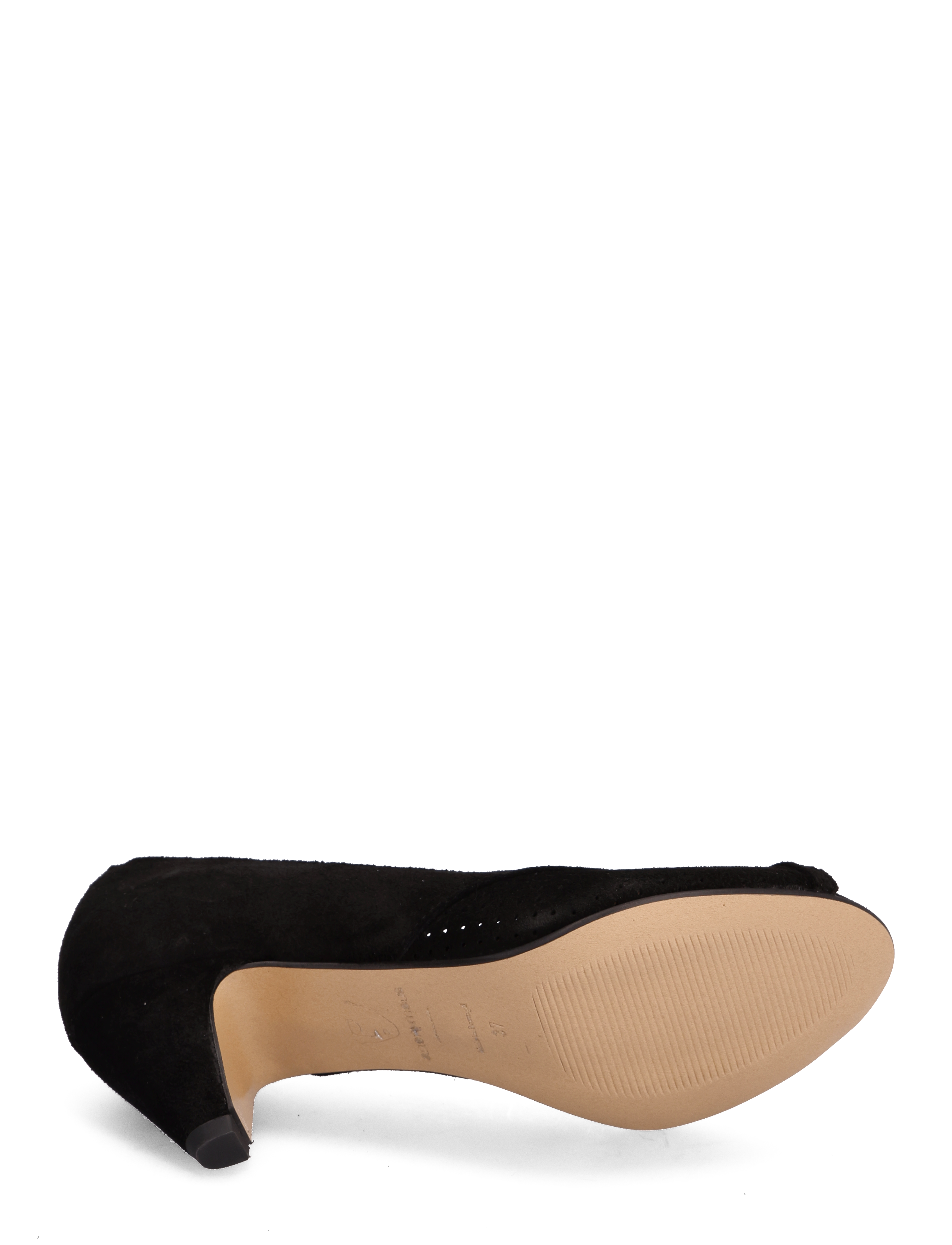 Anonymous Copenhagen - Tiffany stiletto - bateliai atviru priekiu - calf suede black - 4