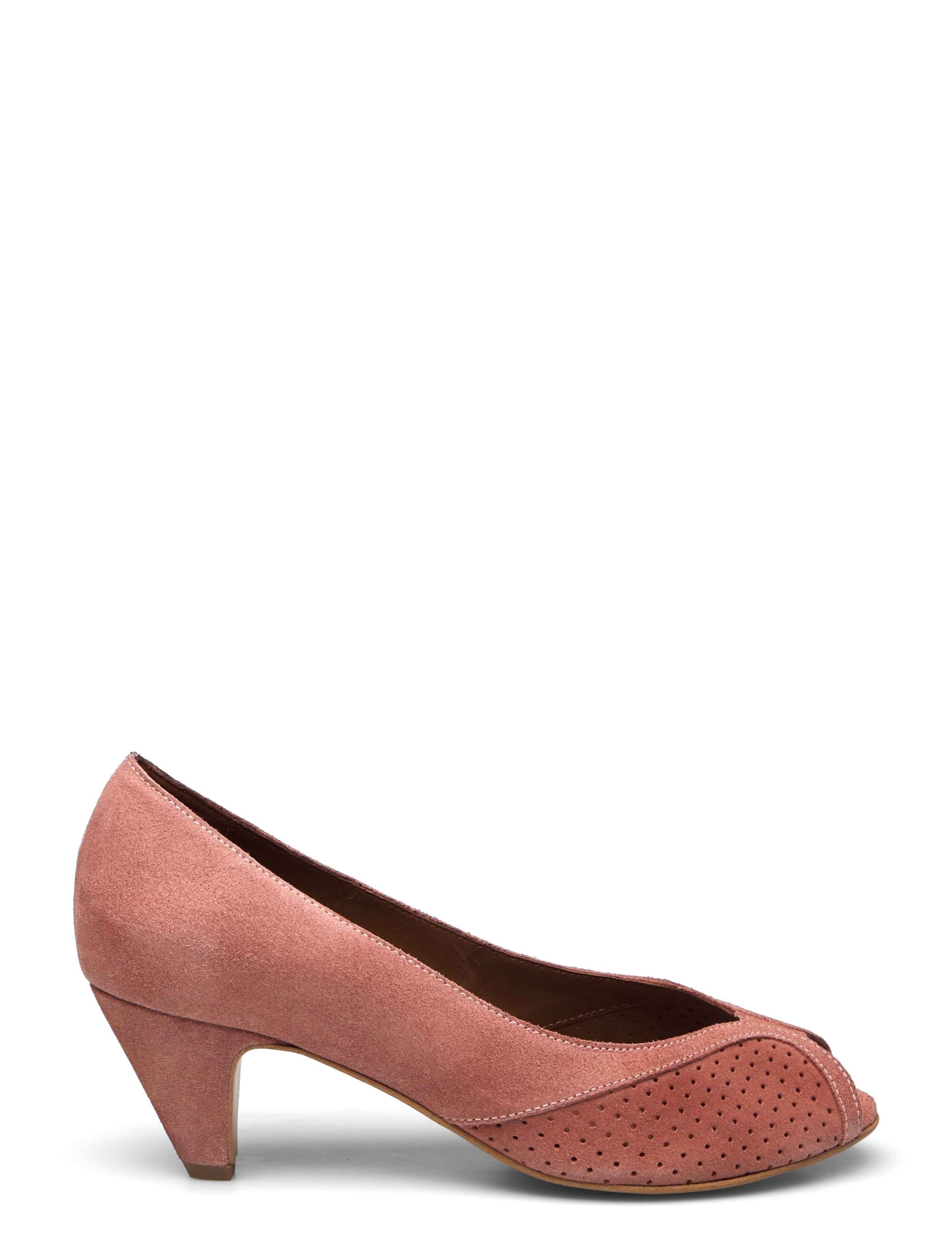 Anonymous Copenhagen - Tiffany stiletto - peeptoes - calf suede burned rose - 1