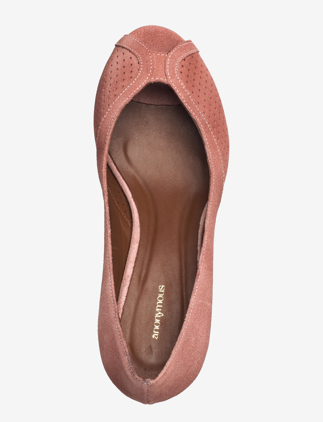 Anonymous Copenhagen - Tiffany stiletto - peeptoes - calf suede burned rose - 3