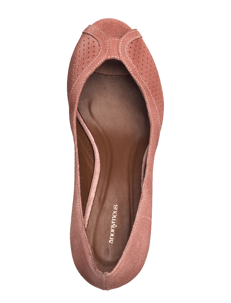 Anonymous Copenhagen - Tiffany stiletto - peeptoes - calf suede burned rose - 3