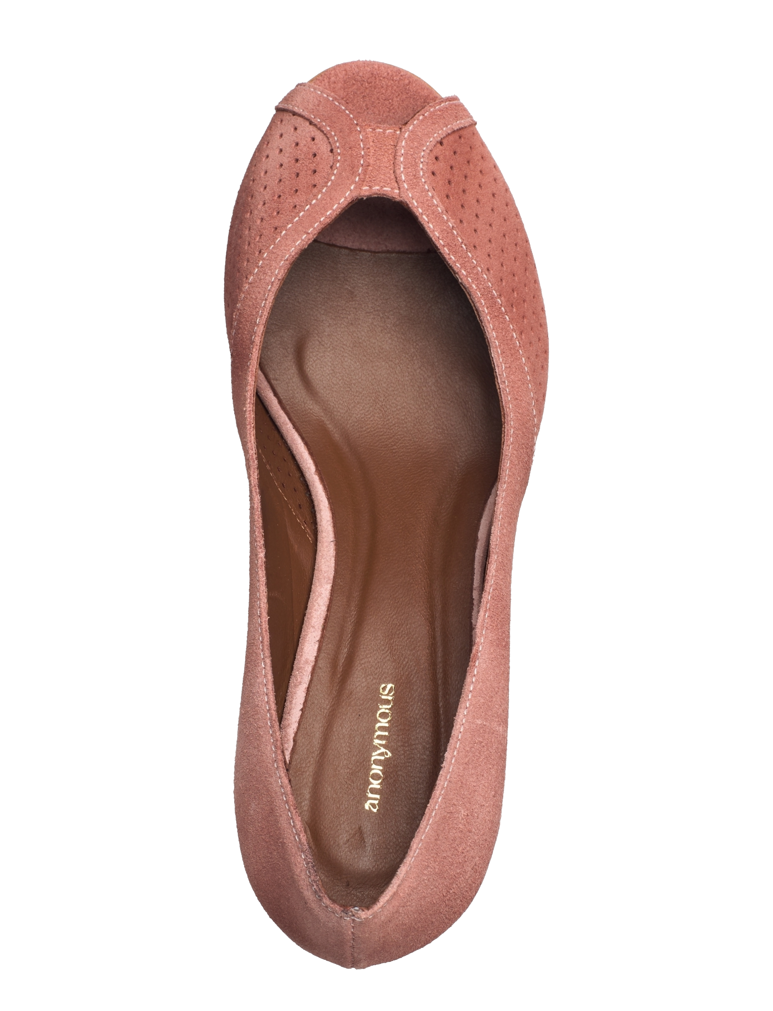 Anonymous Copenhagen - Tiffany stiletto - peeptoes - calf suede burned rose - 3