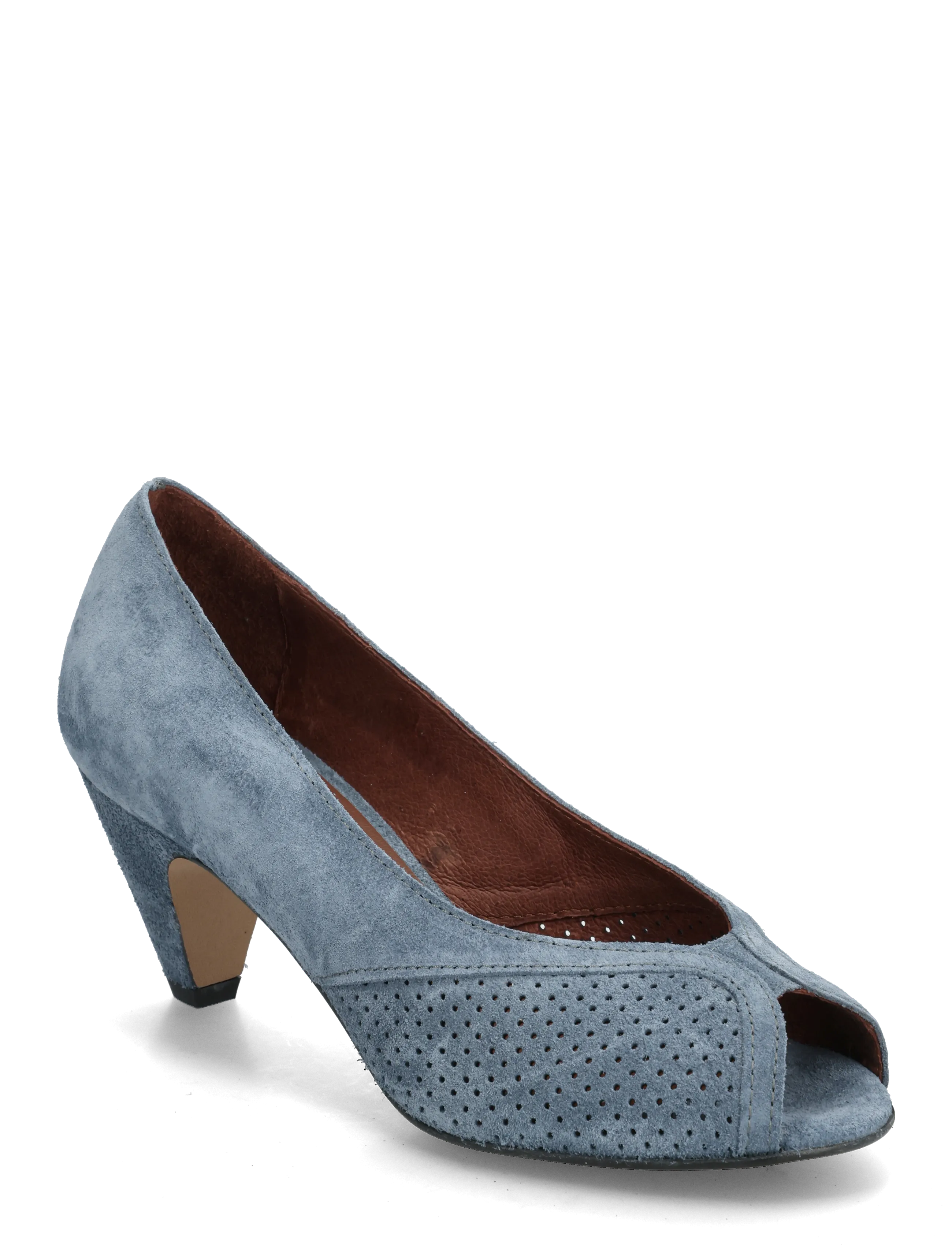 CALF SUEDE DENIM BLUE