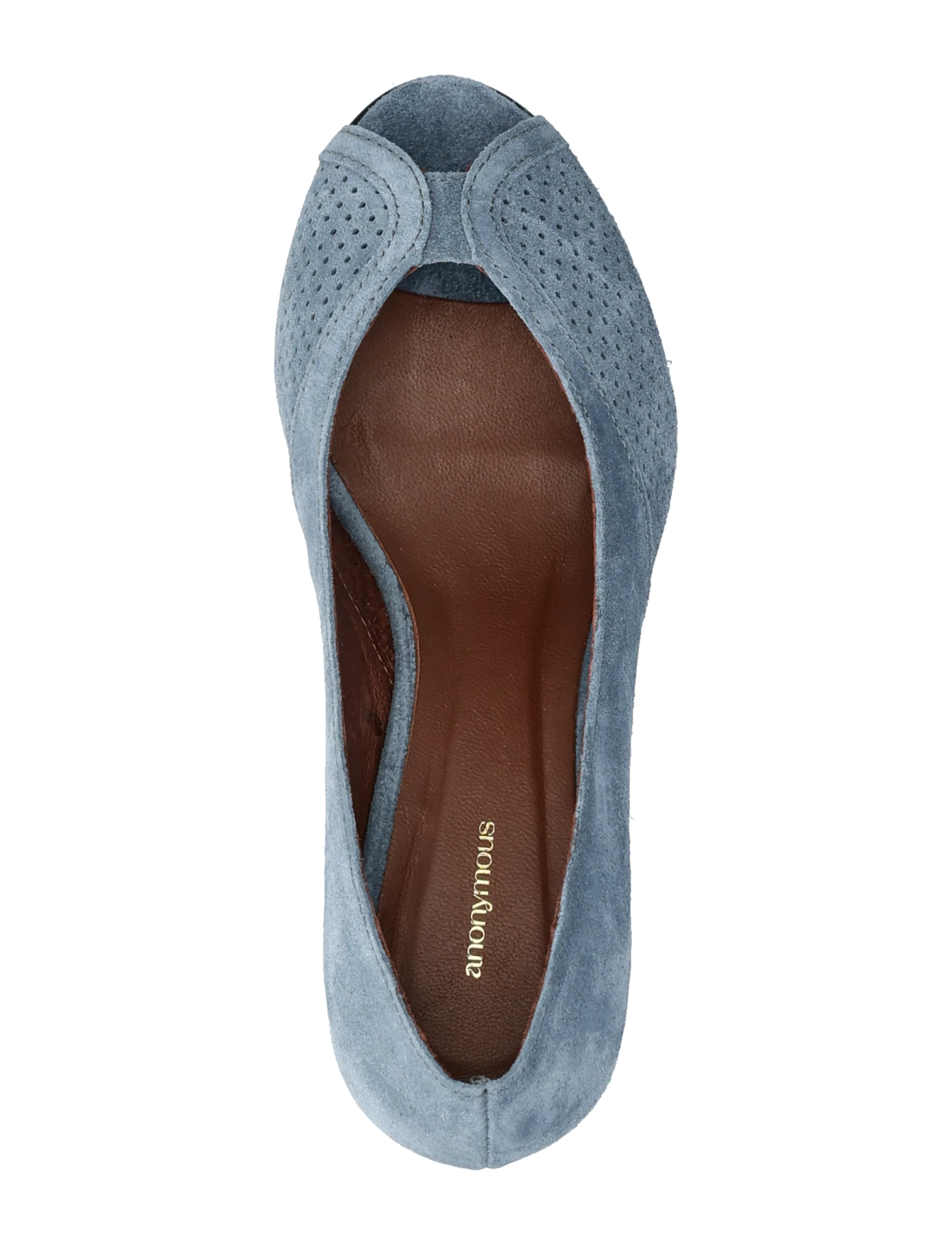 Anonymous Copenhagen - Tiffany stiletto - peeptoes - calf suede denim blue - 3