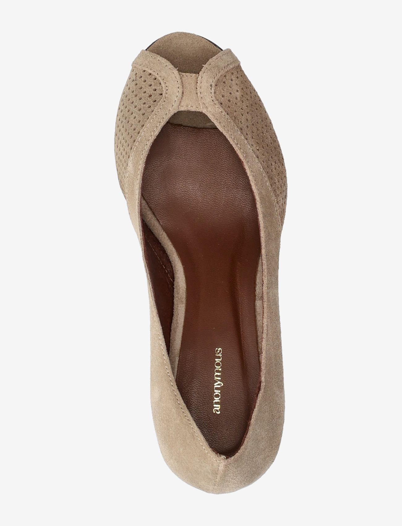 Anonymous Copenhagen - Tiffany stiletto - peeptoes - calf suede mushroom - 3