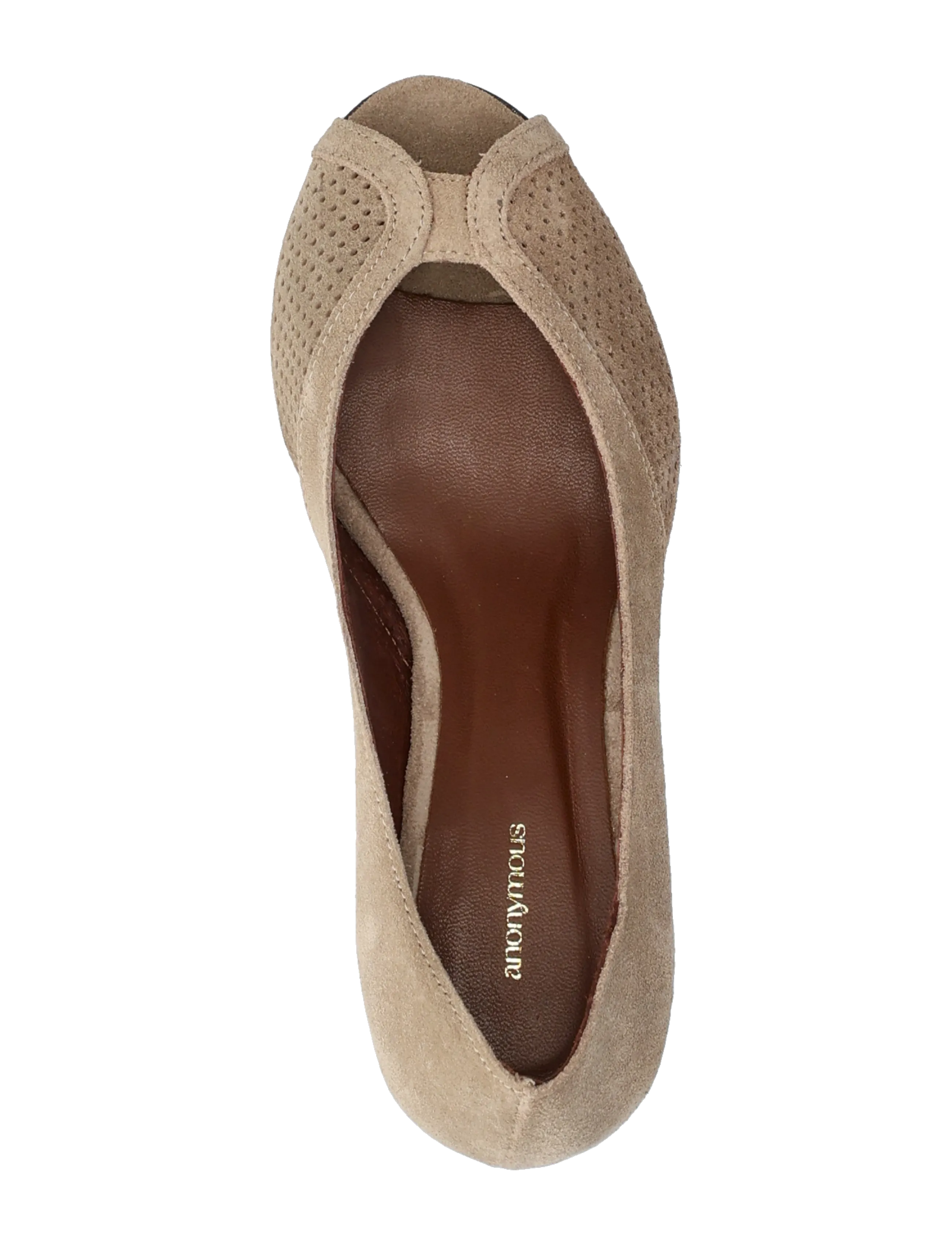 Anonymous Copenhagen - Tiffany stiletto - open toe shoes - calf suede mushroom - 3