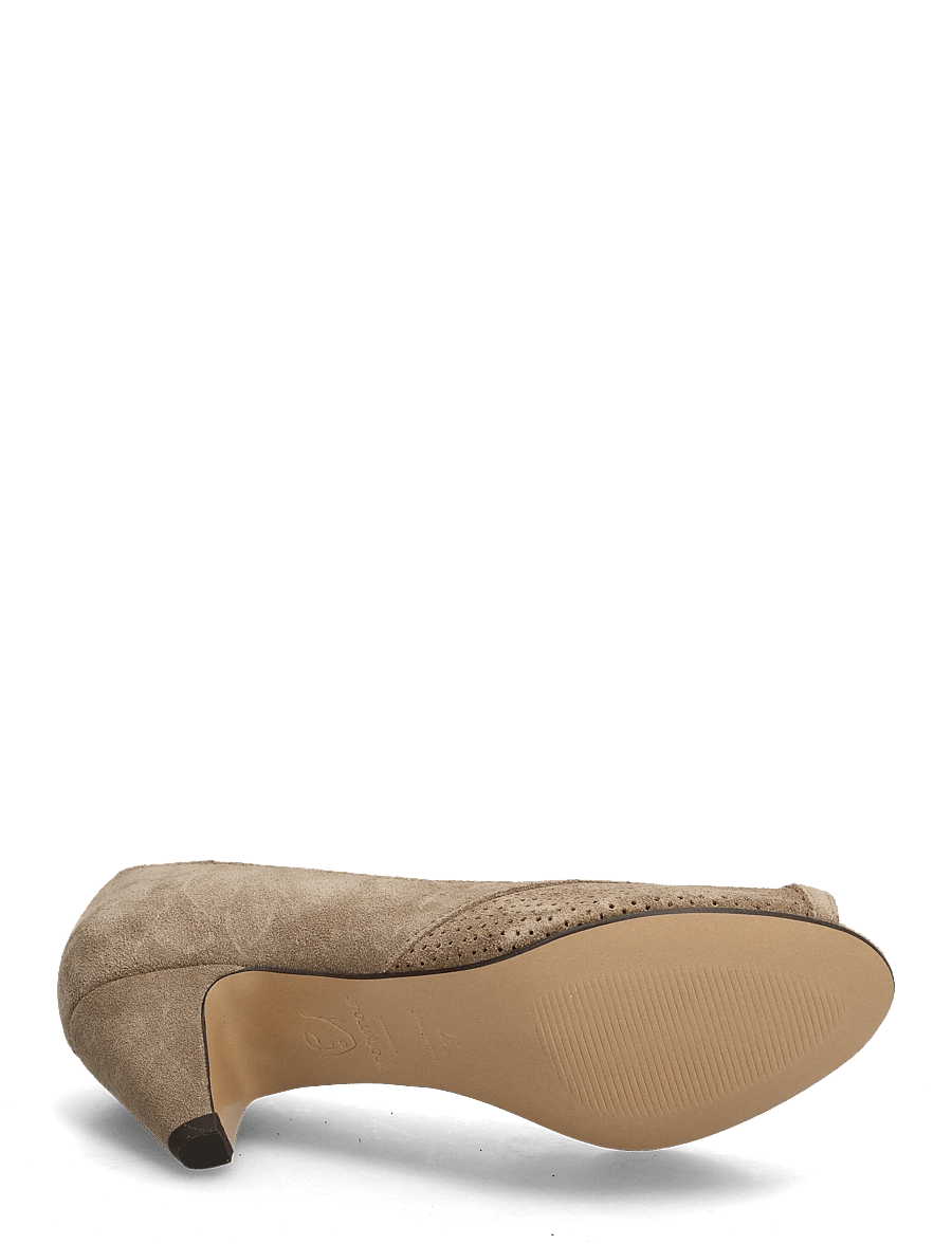 Anonymous Copenhagen - Tiffany stiletto - open toe shoes - calf suede mushroom - 4