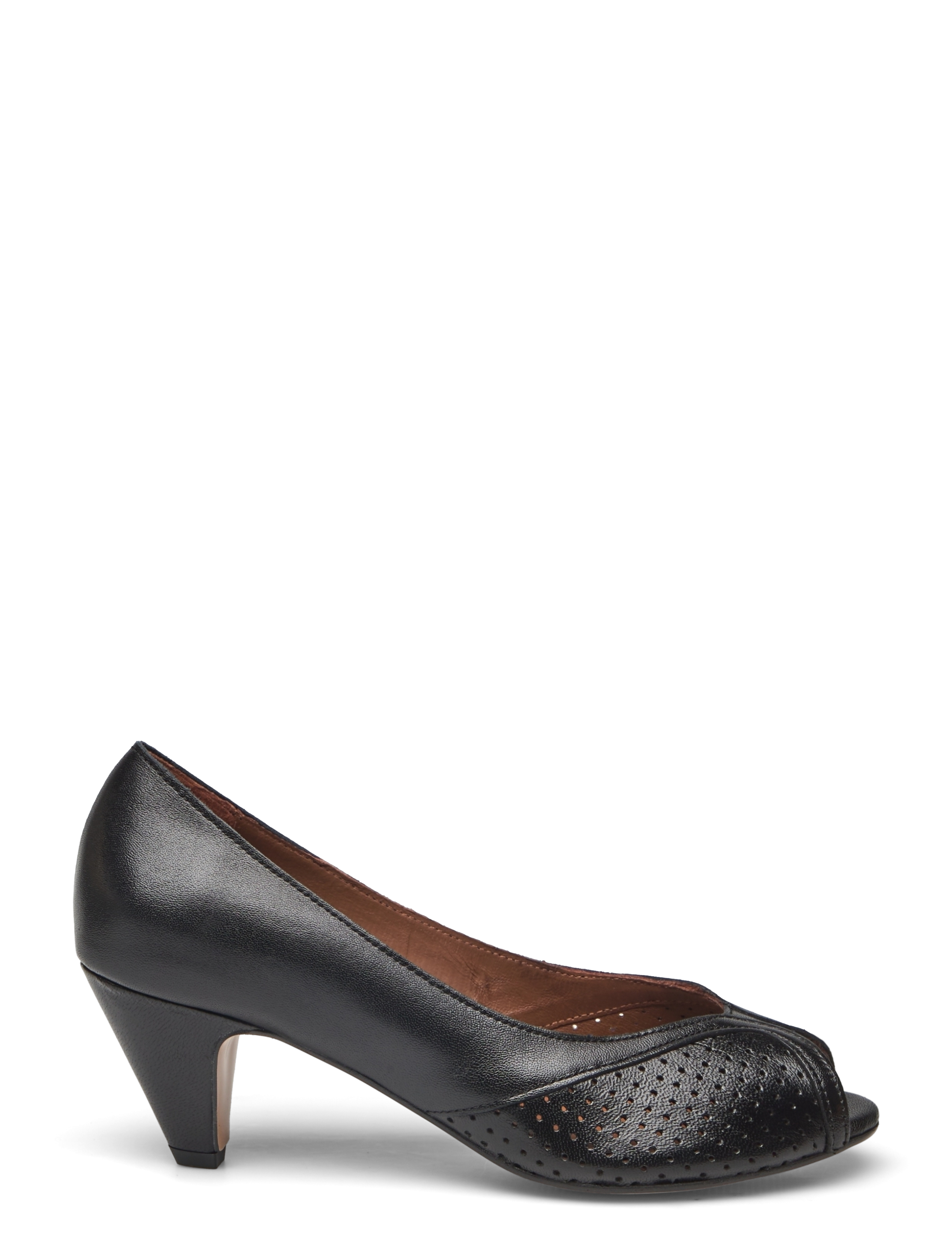 Anonymous Copenhagen - Tiffany stiletto - peeptoes - shiny lamb black - 1