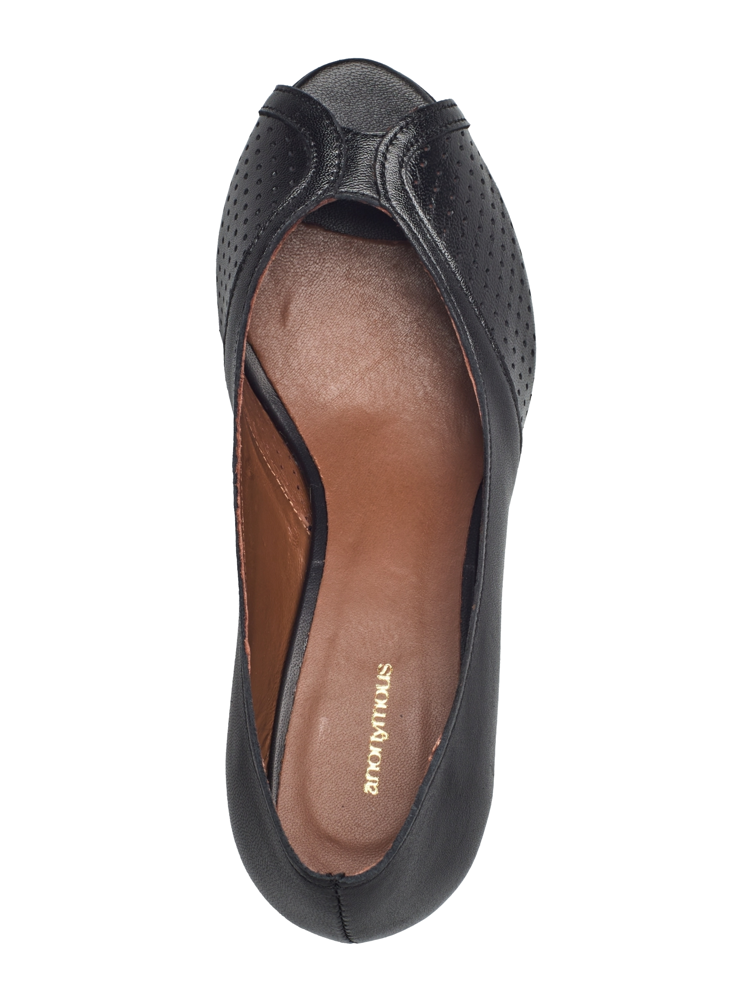 Anonymous Copenhagen - Tiffany stiletto - peeptoes - shiny lamb black - 3