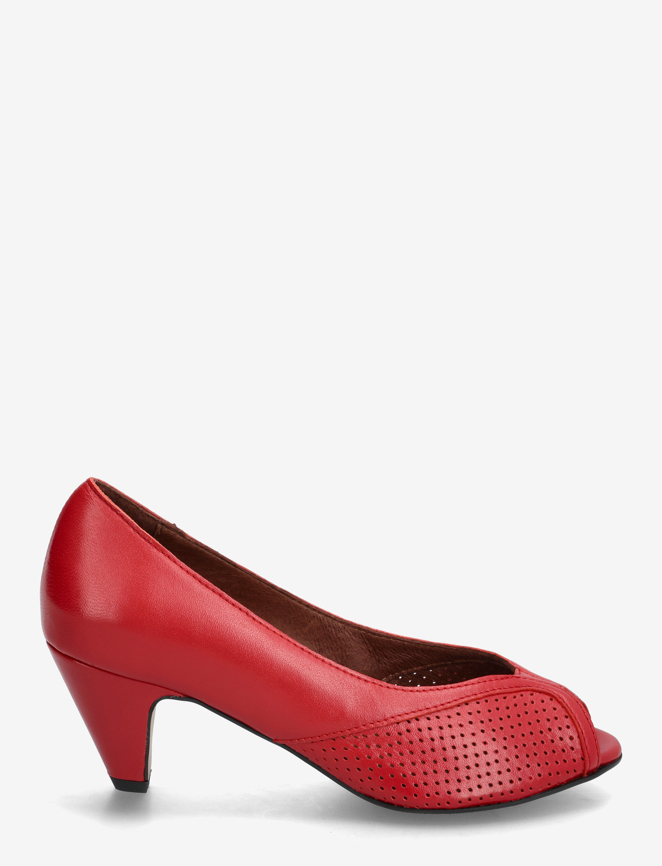 Anonymous Copenhagen - Tiffany stiletto - avatud varbaosaga kingad - shiny lamb ruby red - 1