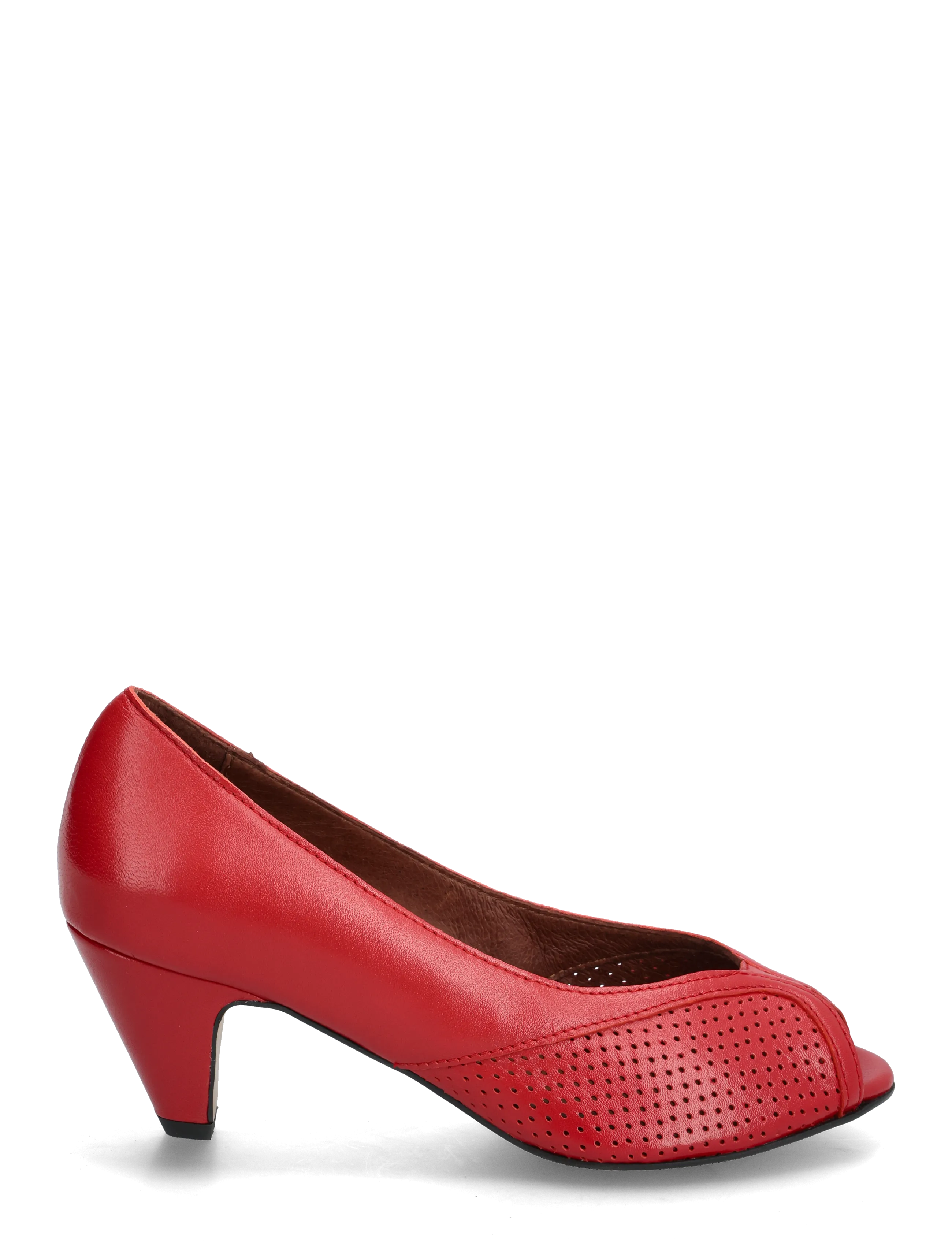 Anonymous Copenhagen - Tiffany stiletto - peeptoes - shiny lamb ruby red - 1