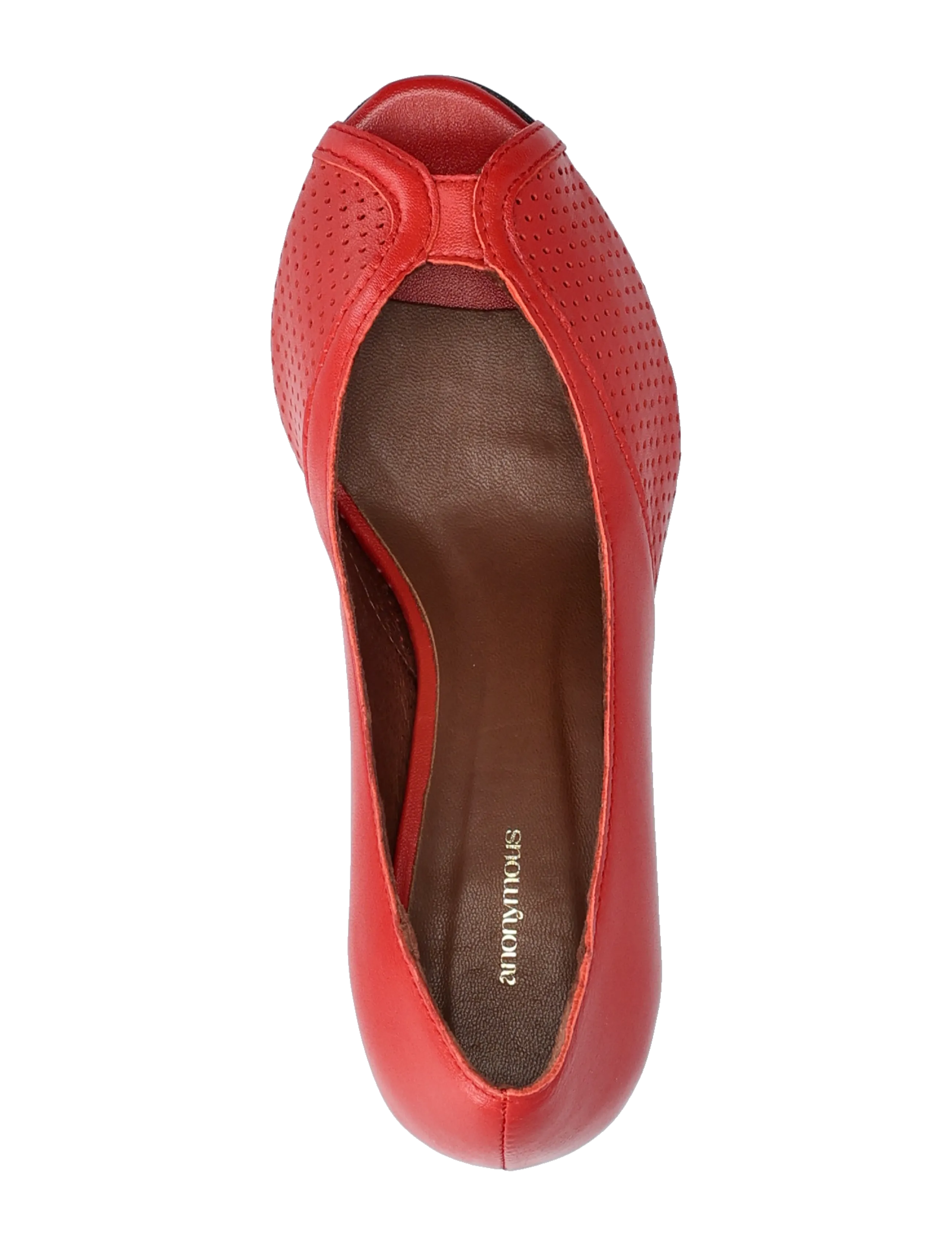 Anonymous Copenhagen - Tiffany stiletto - peeptoes - shiny lamb ruby red - 3