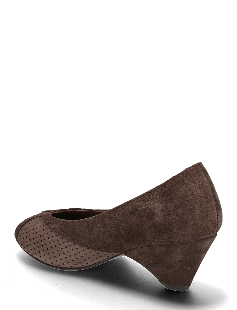 Anonymous Copenhagen - Tiffany triangle - peeptoes - calf suede coffee brown - 2