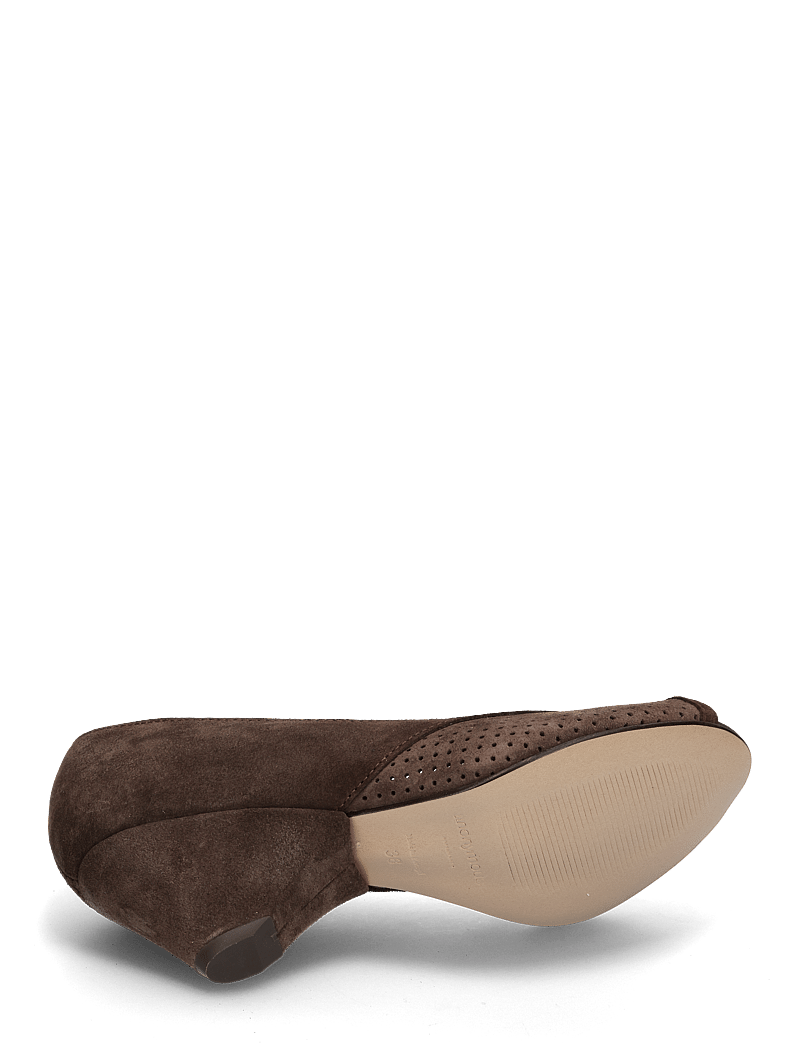 Anonymous Copenhagen - Tiffany triangle - peeptoes - calf suede coffee brown - 4