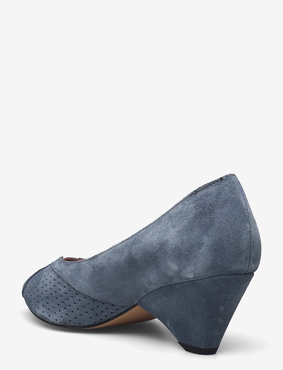 Anonymous Copenhagen - Tiffany triangle - calf suede denim blue - 2