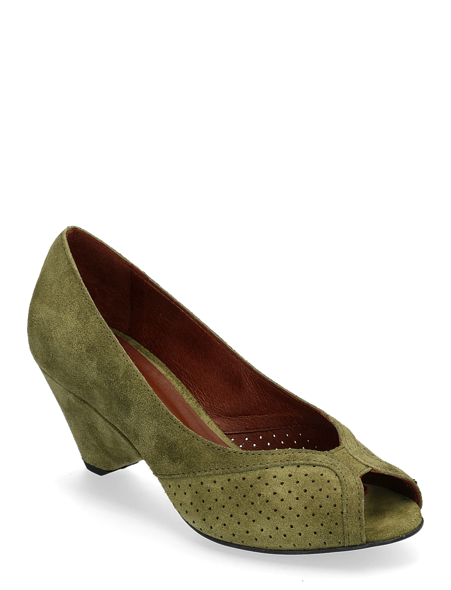 Anonymous Copenhagen - Tiffany triangle - calf suede olive green - 0