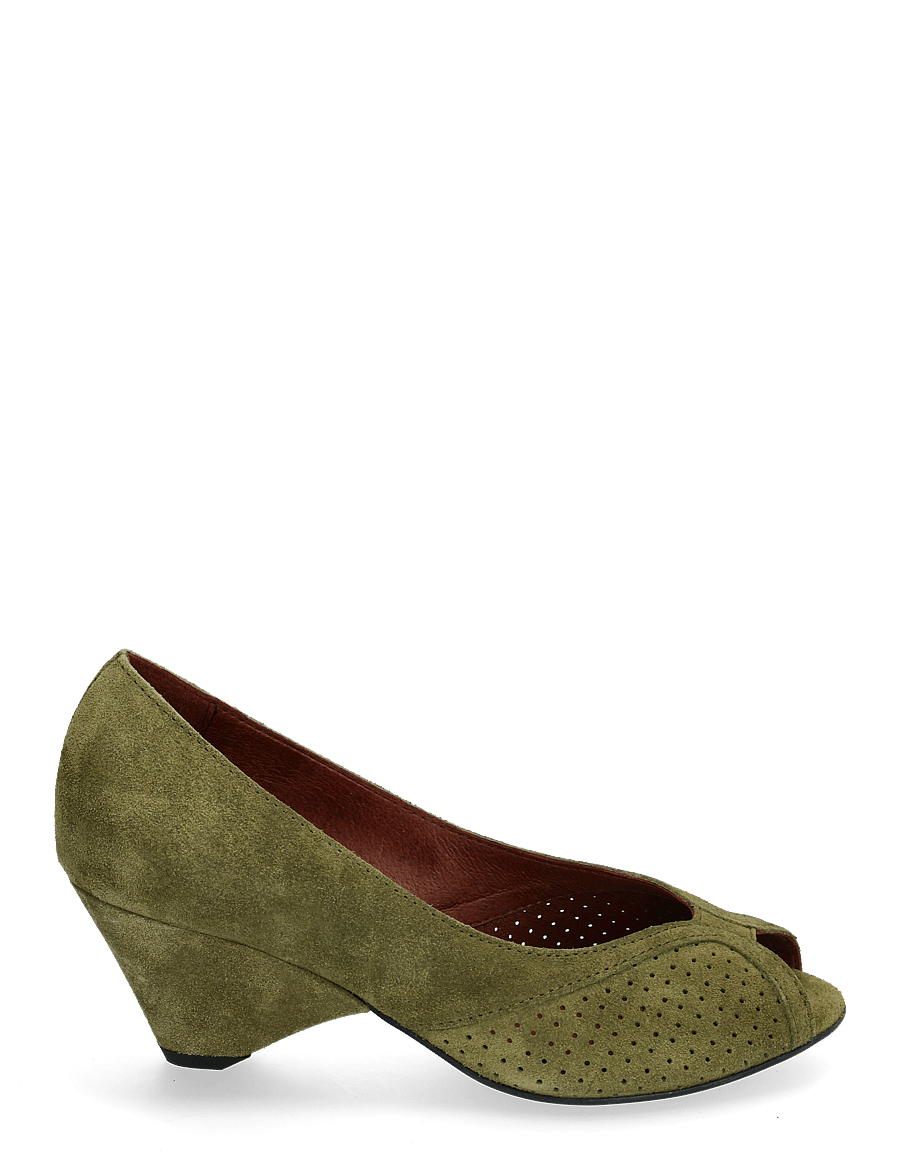 Anonymous Copenhagen - Tiffany triangle - calf suede olive green - 1