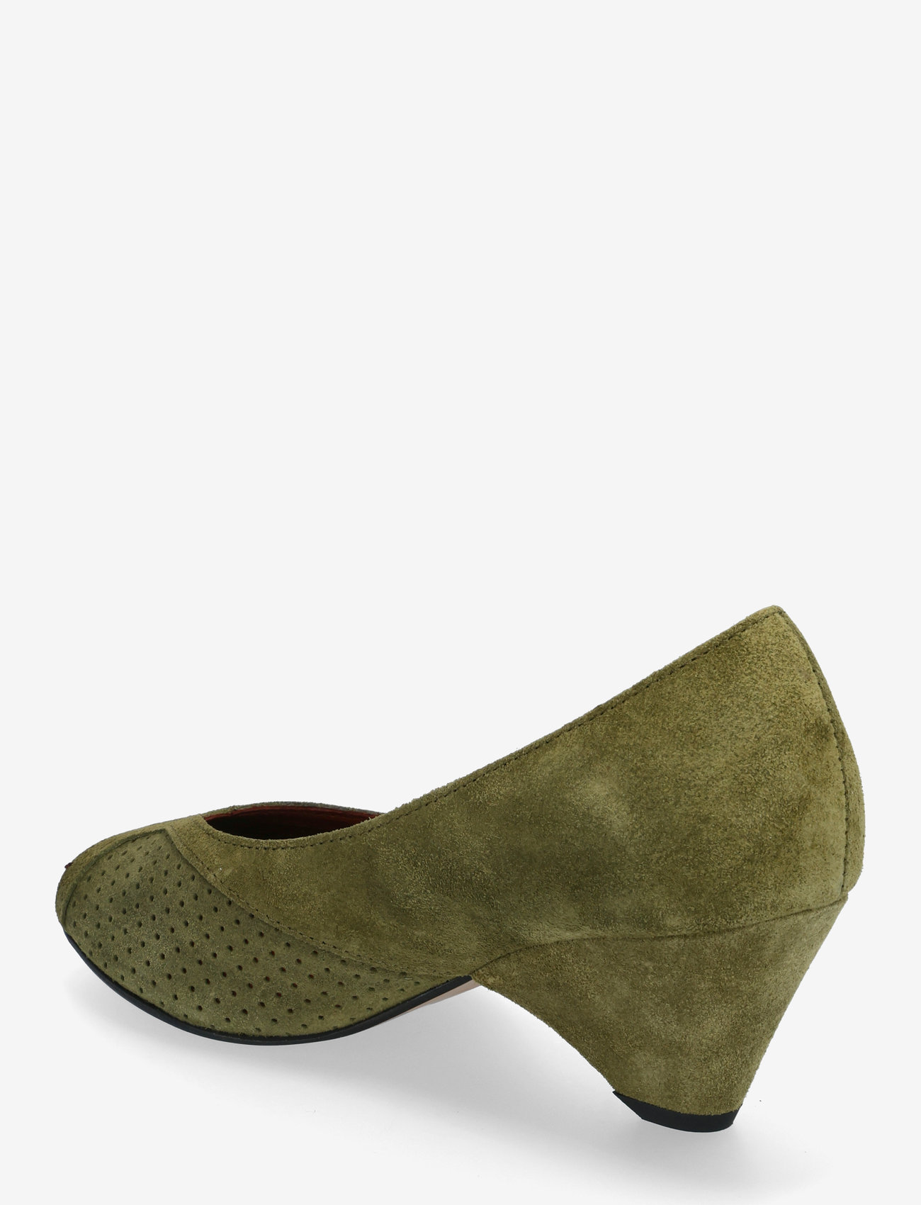 Anonymous Copenhagen - Tiffany triangle - peeptoes - calf suede olive green - 2