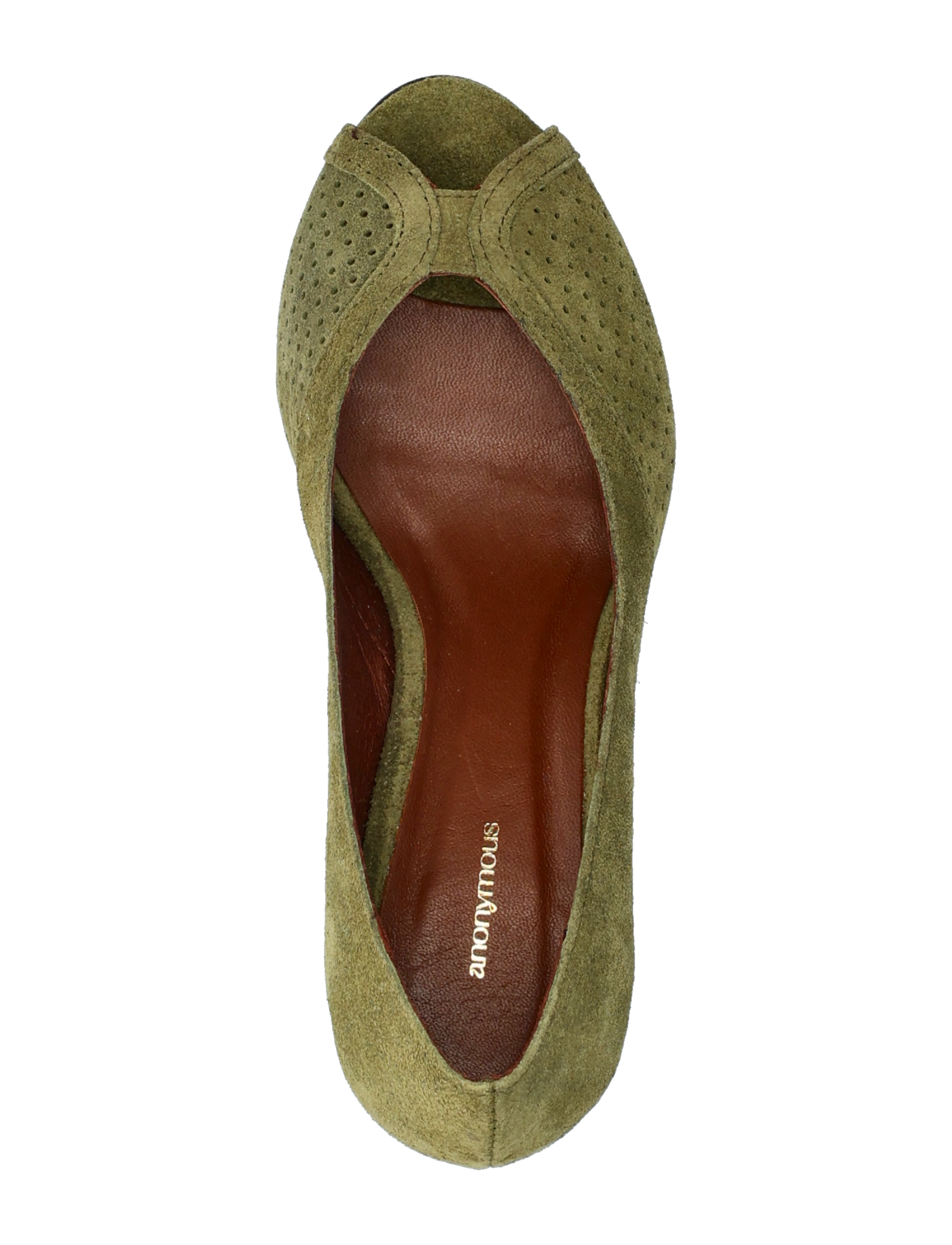 Anonymous Copenhagen - Tiffany triangle - calf suede olive green - 3