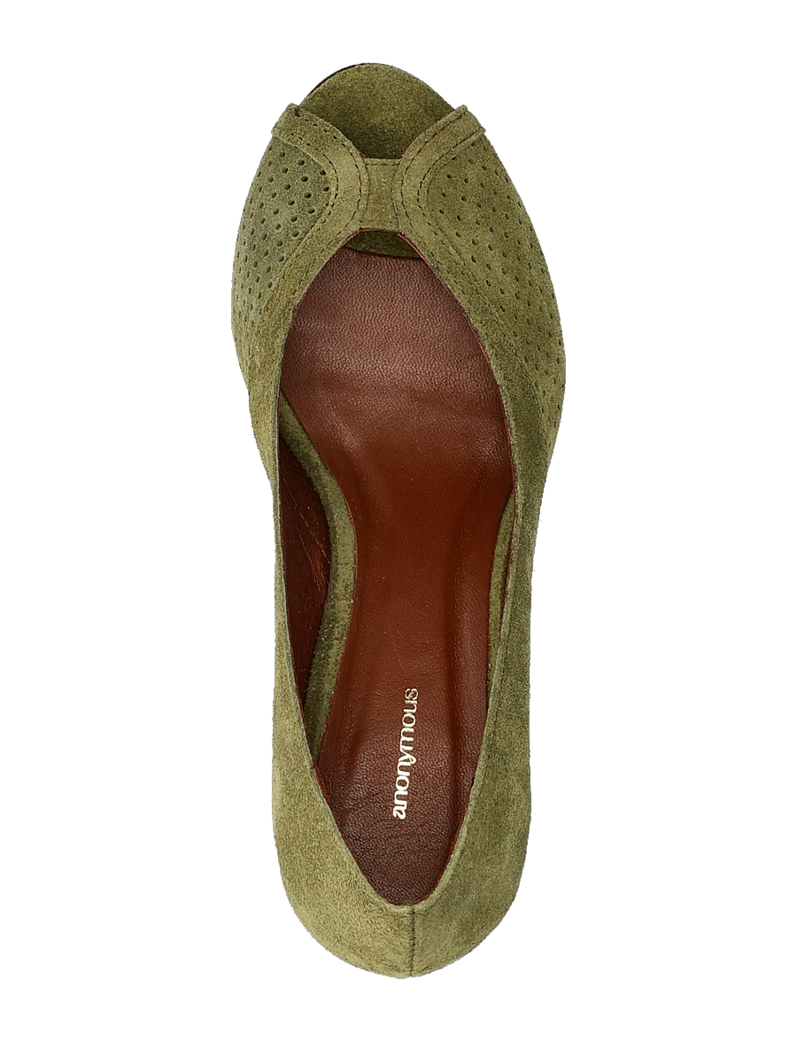 Anonymous Copenhagen - Tiffany triangle - calf suede olive green - 3