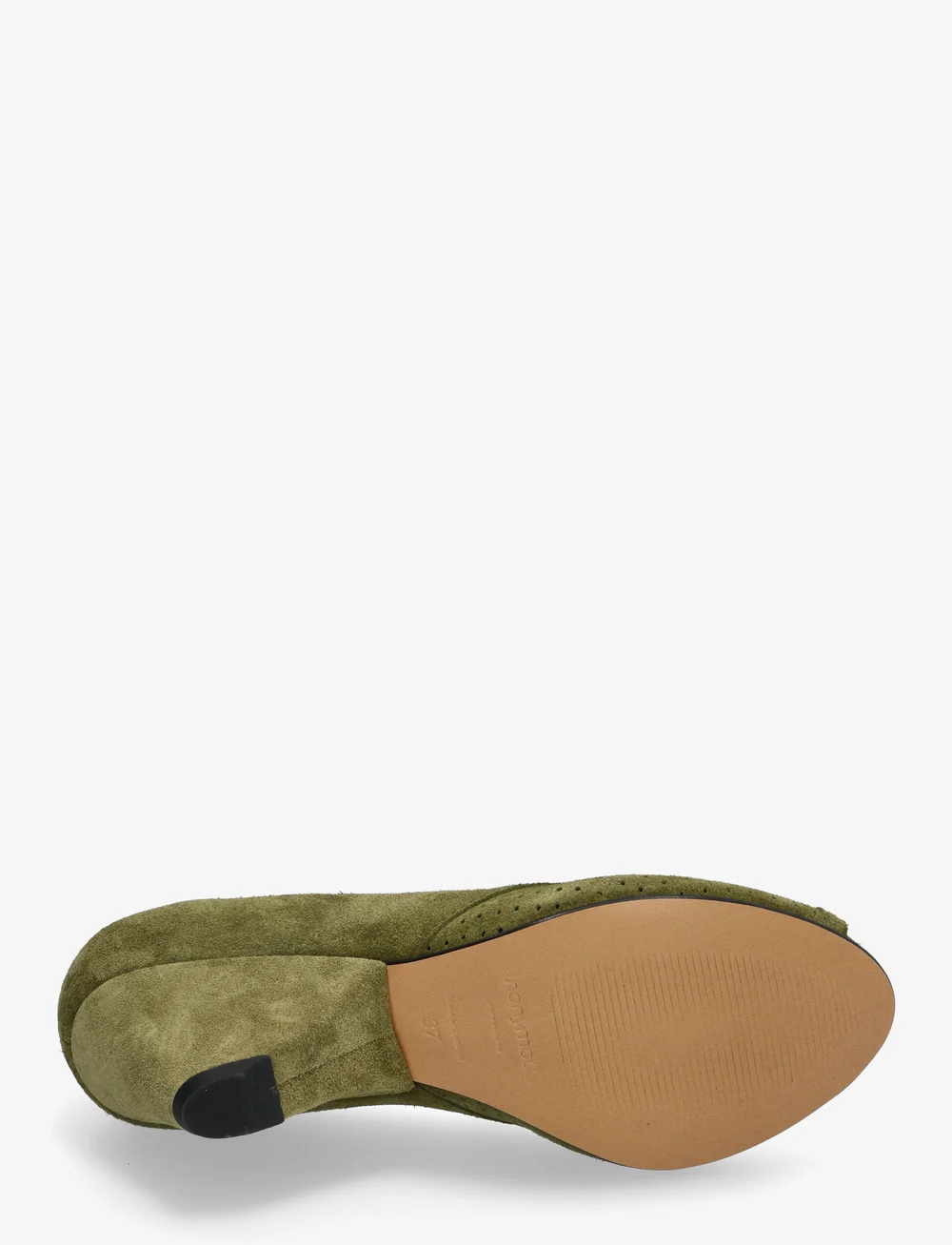 Anonymous Copenhagen - Tiffany triangle - open toe shoes - calf suede olive green - 4