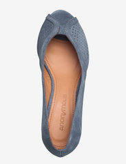 Anonymous Copenhagen - Tiffany triangle - escarpins à bout ouvert - calf suede denim blue - 3