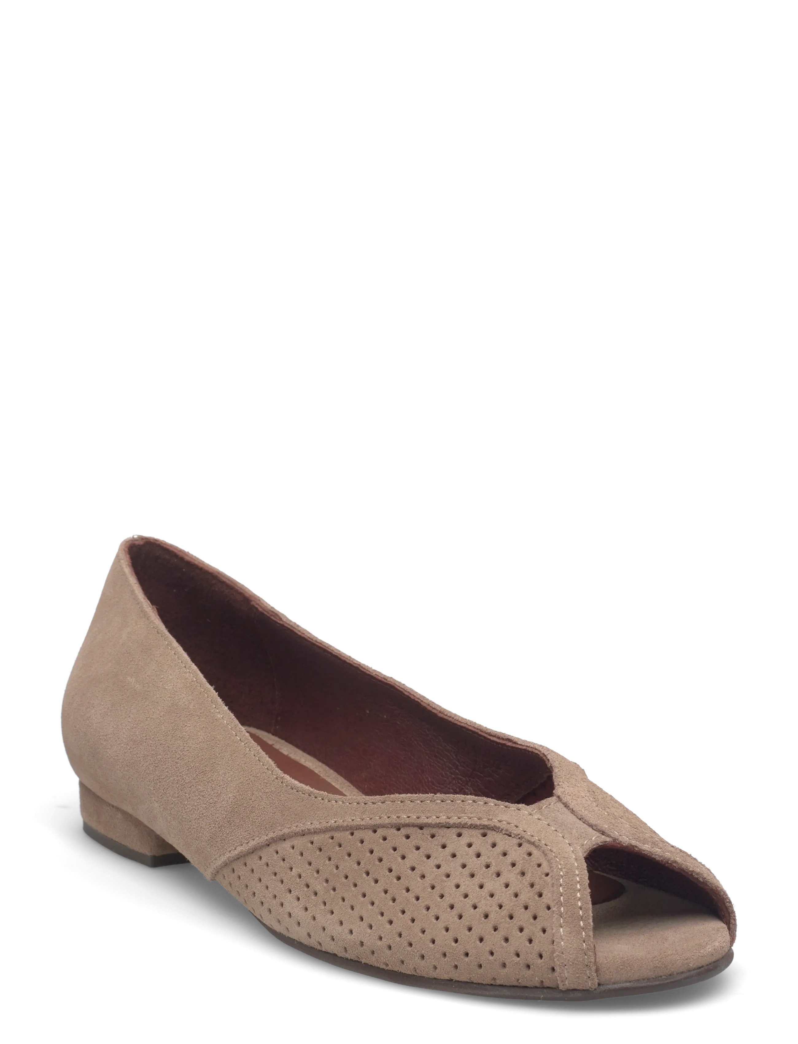 Anonymous Copenhagen Tiffy - Ballerina sko - CALF SUEDE MUSHROOM / beige