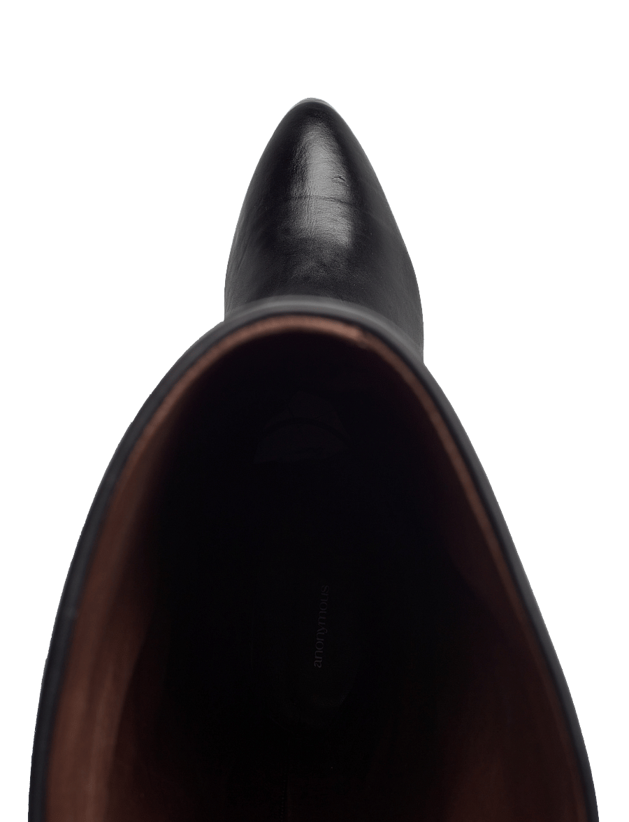 Anonymous Copenhagen - Valle 50 stiletto - põlveni saapad - soft calf black - 3
