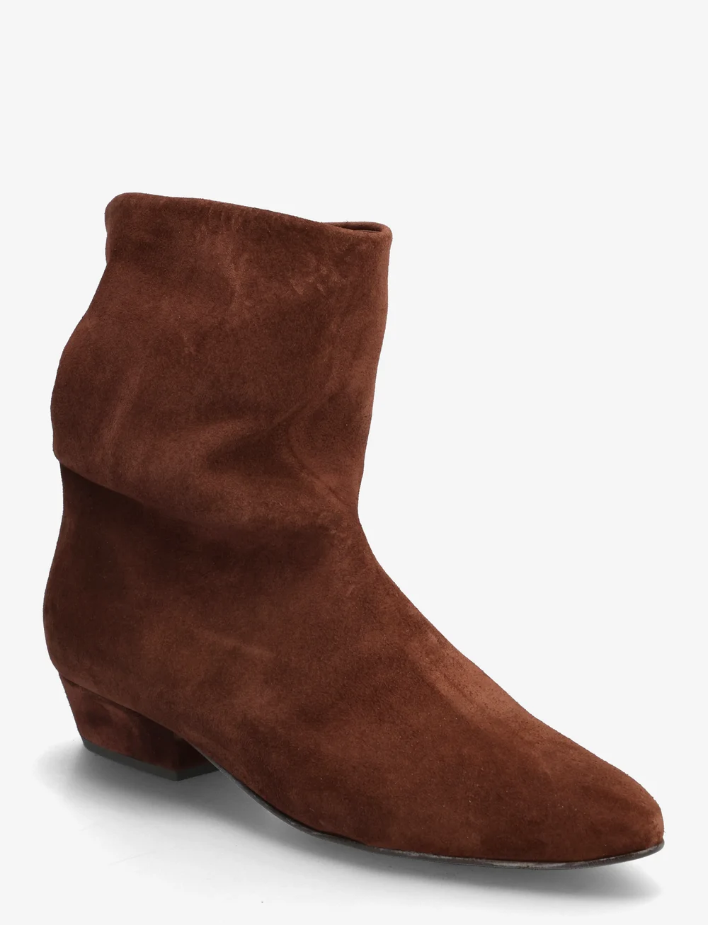 Anonymous Copenhagen - Vully 20 - platte enkellaarsjes - calf suede chocolate - 0