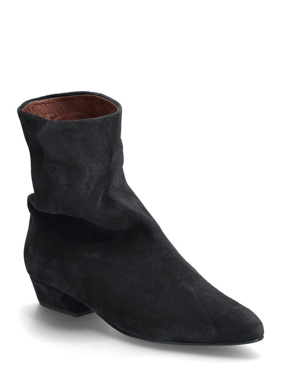 Anonymous Copenhagen - Vully 20 - flache stiefeletten - calf suede off black - 0