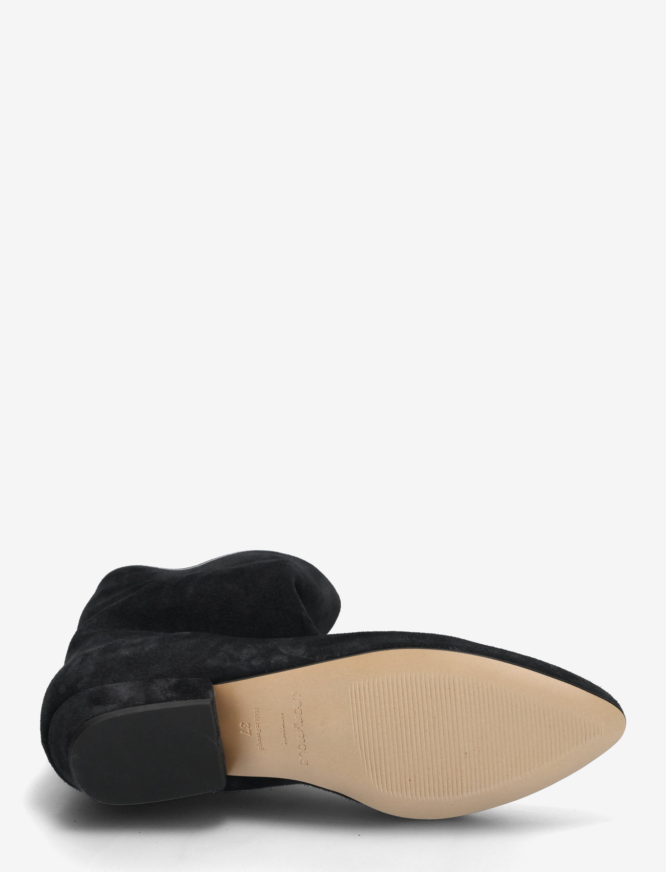 Anonymous Copenhagen - Vully 20 - platta ankelboots - calf suede off black - 4