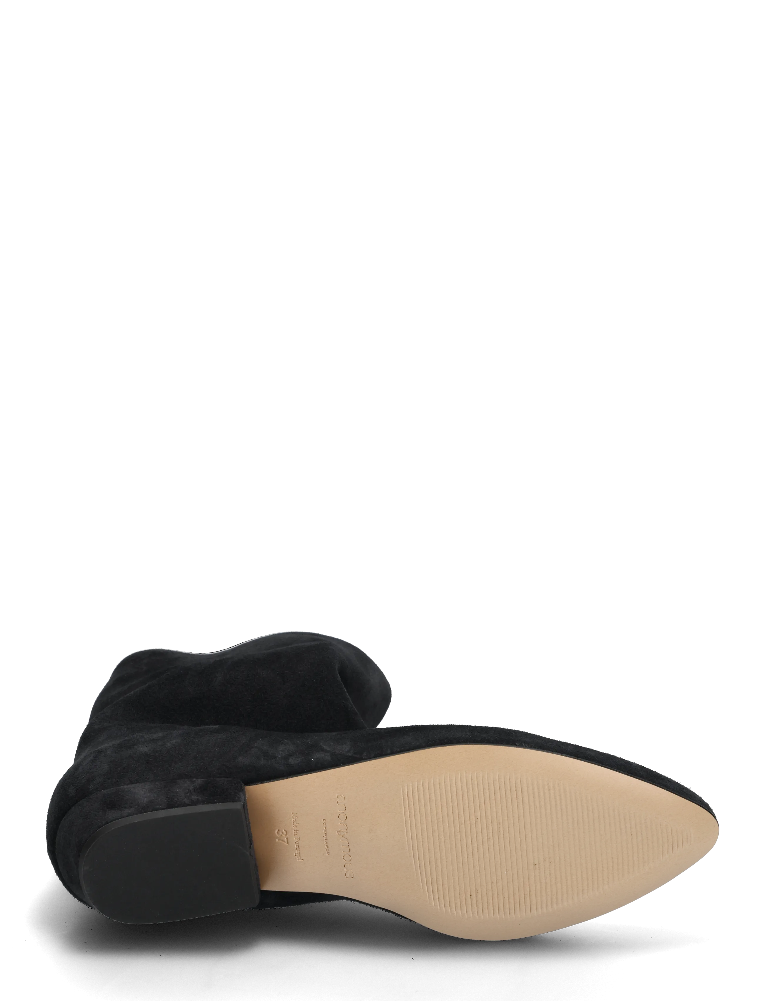 Anonymous Copenhagen - Vully 20 - flache stiefeletten - calf suede off black - 4