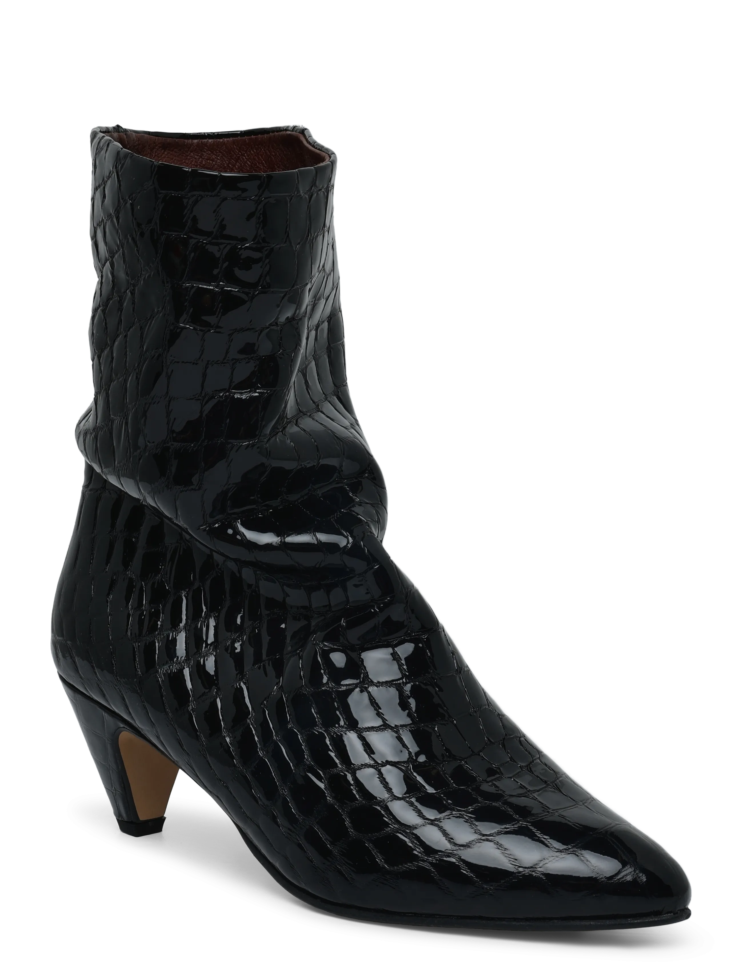 Anonymous Copenhagen Vully 50 stiletto - Jalanõud - POLISHED CROCO CALF BLACK / black