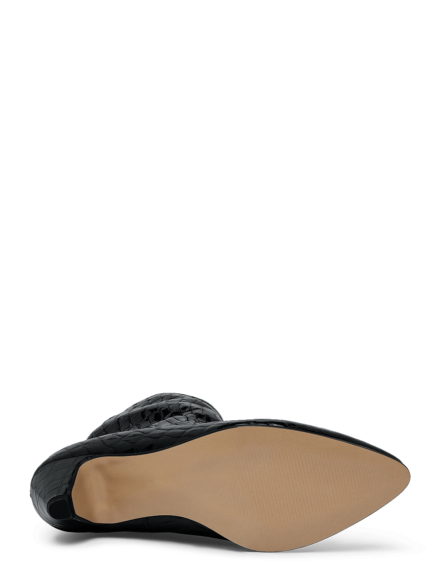 Anonymous Copenhagen - Vully 50 stiletto - kontsaga poolsaapad - polished croco calf black - 4