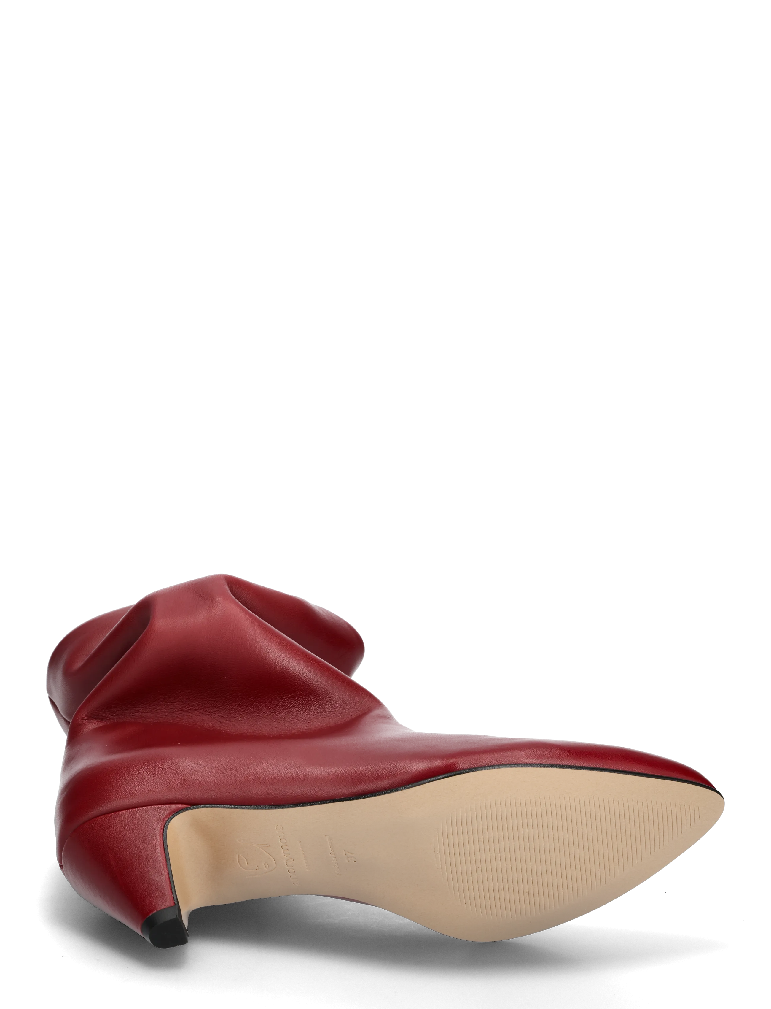 Anonymous Copenhagen - Vully 50 stiletto - botki na obcasie - soft calf pomegranate - 4