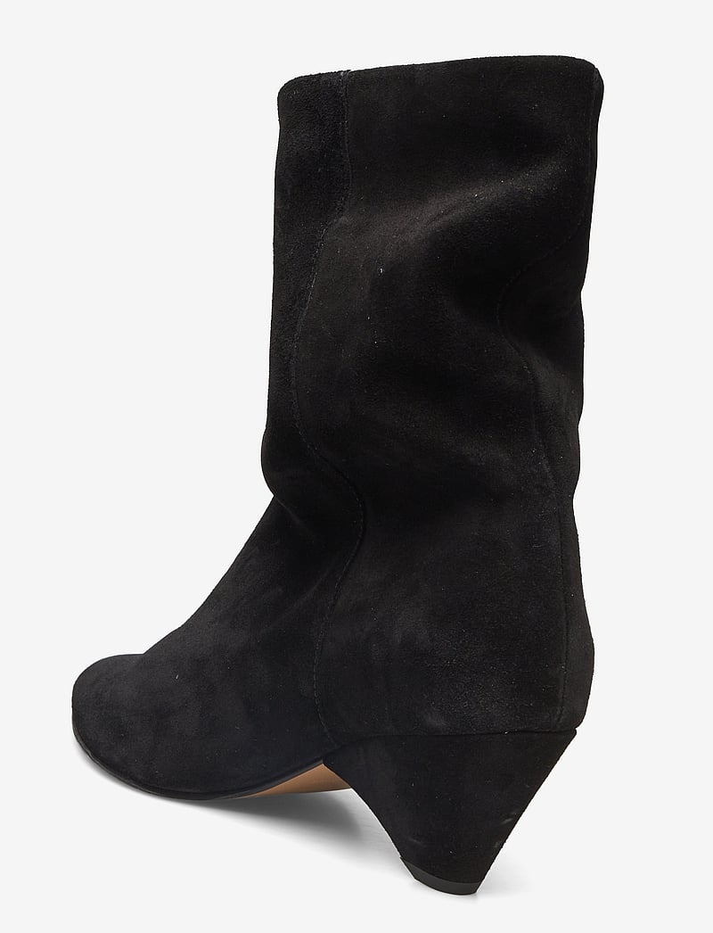 Anonymous Copenhagen - Vully 50 triangle - kontsaga poolsaapad - calf suede black - 3