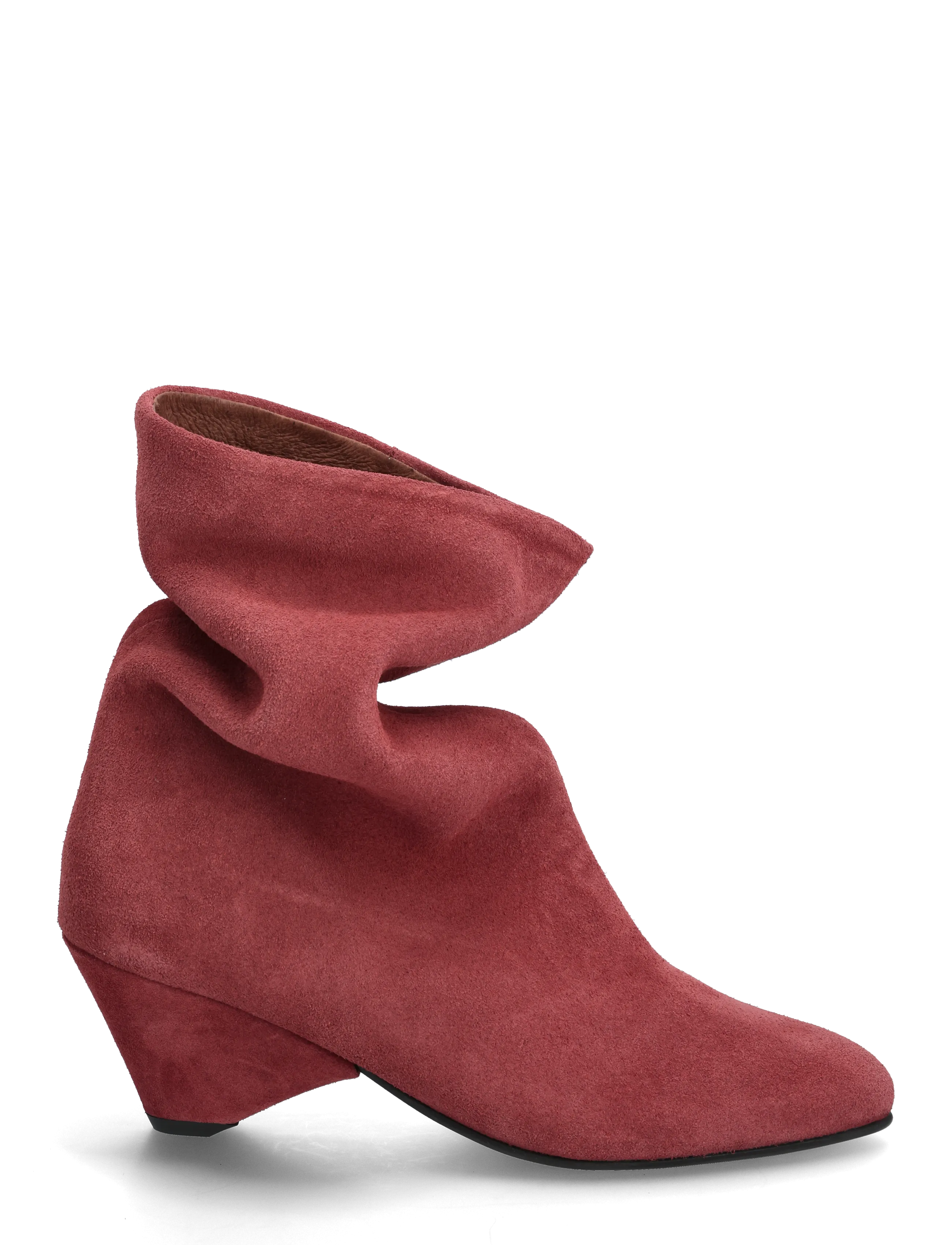 Anonymous Copenhagen - Vully 50 triangle - høj hæl - calf suede pomegranate - 1