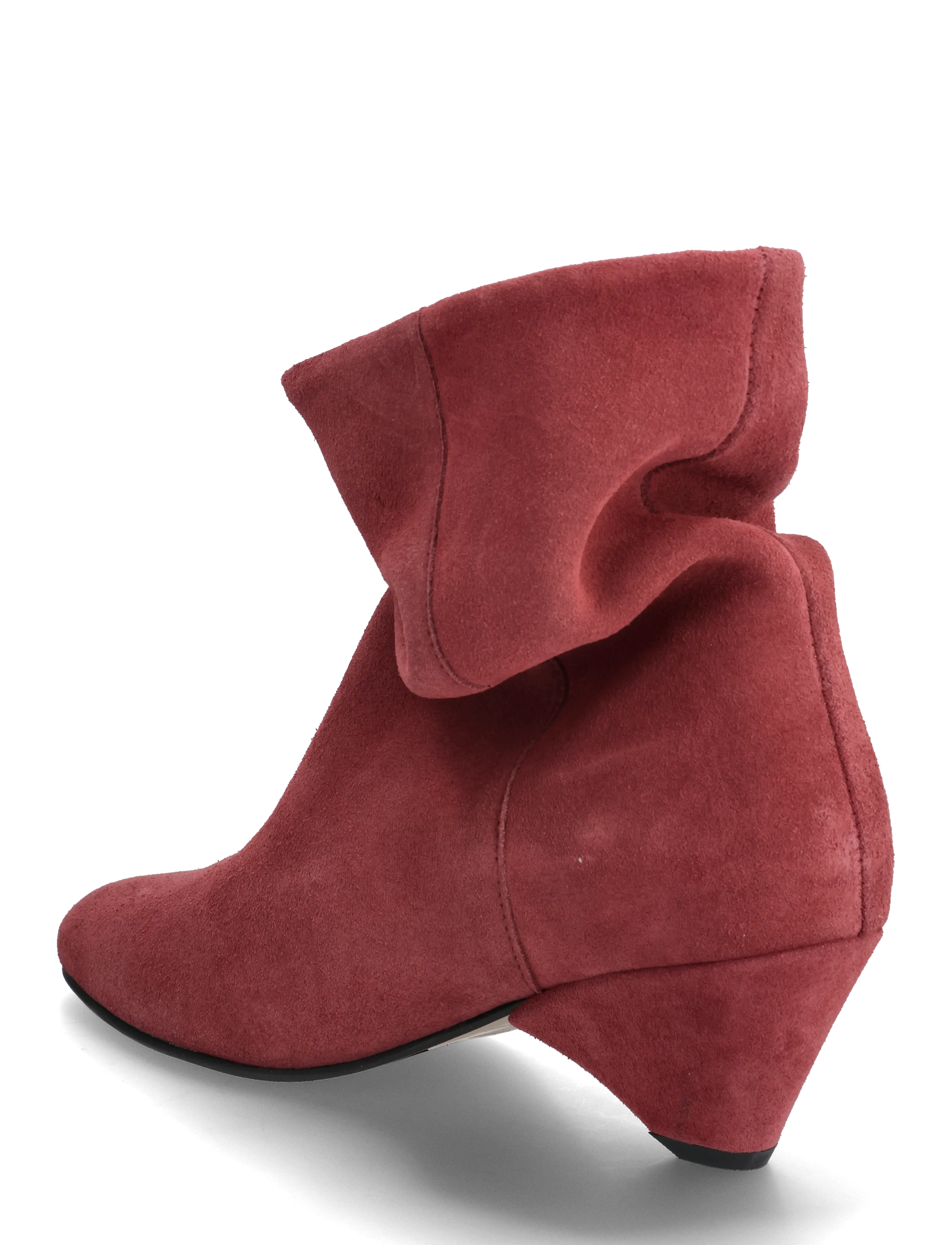 Anonymous Copenhagen - Vully 50 triangle - høj hæl - calf suede pomegranate - 2